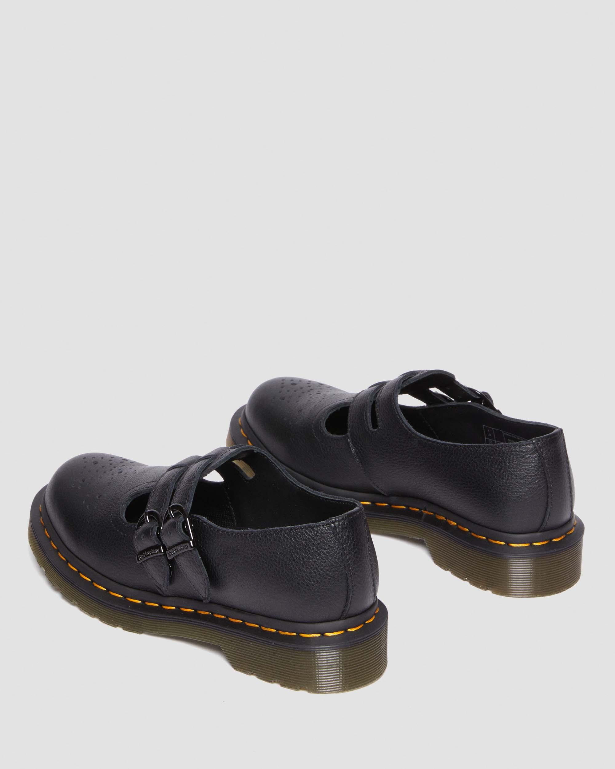8065 Mary Jane Virginia Leather Shoes in Black