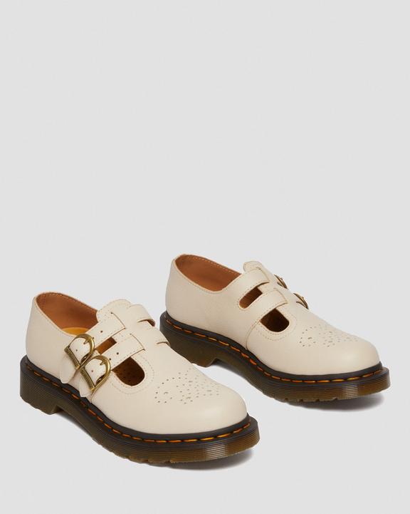 8065 Mary Jane-sko i Virginia-læder i neutral beige8065 Mary Jane-sko i Virginia-læder Dr. Martens