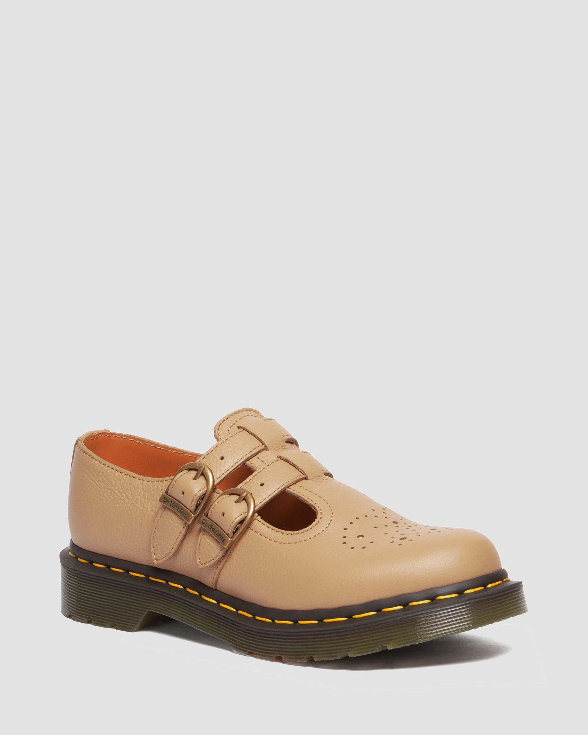8065 Mary Jane Virginia Leather Shoes in Savannah Tan