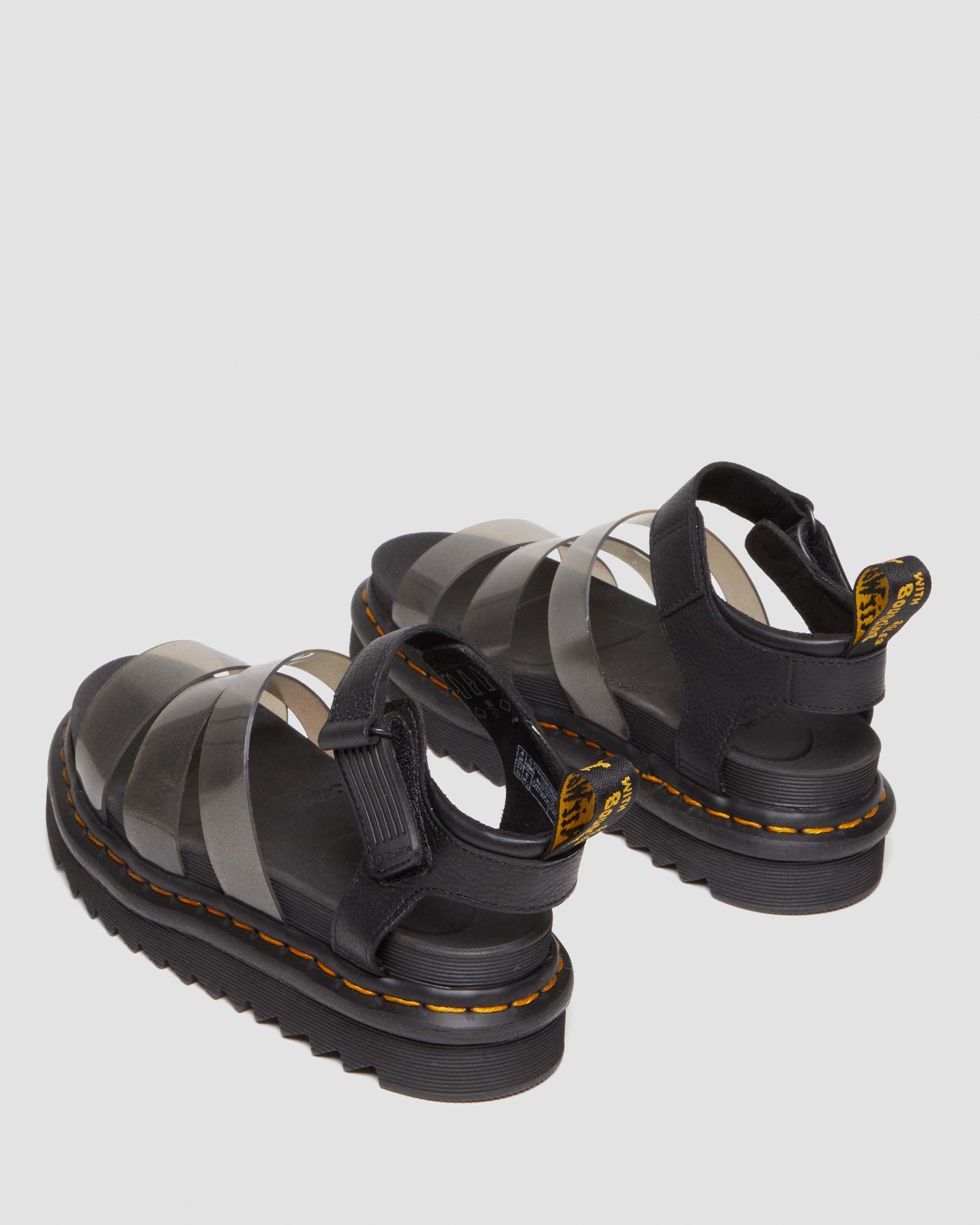 Blaire Jelly Glitter Strap Sandals in Black