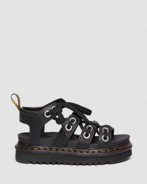 Blaire Hardware Athena Leren Sandalen met BandBlaire Hardware Athena Leren Sandalen met Band Dr. Martens