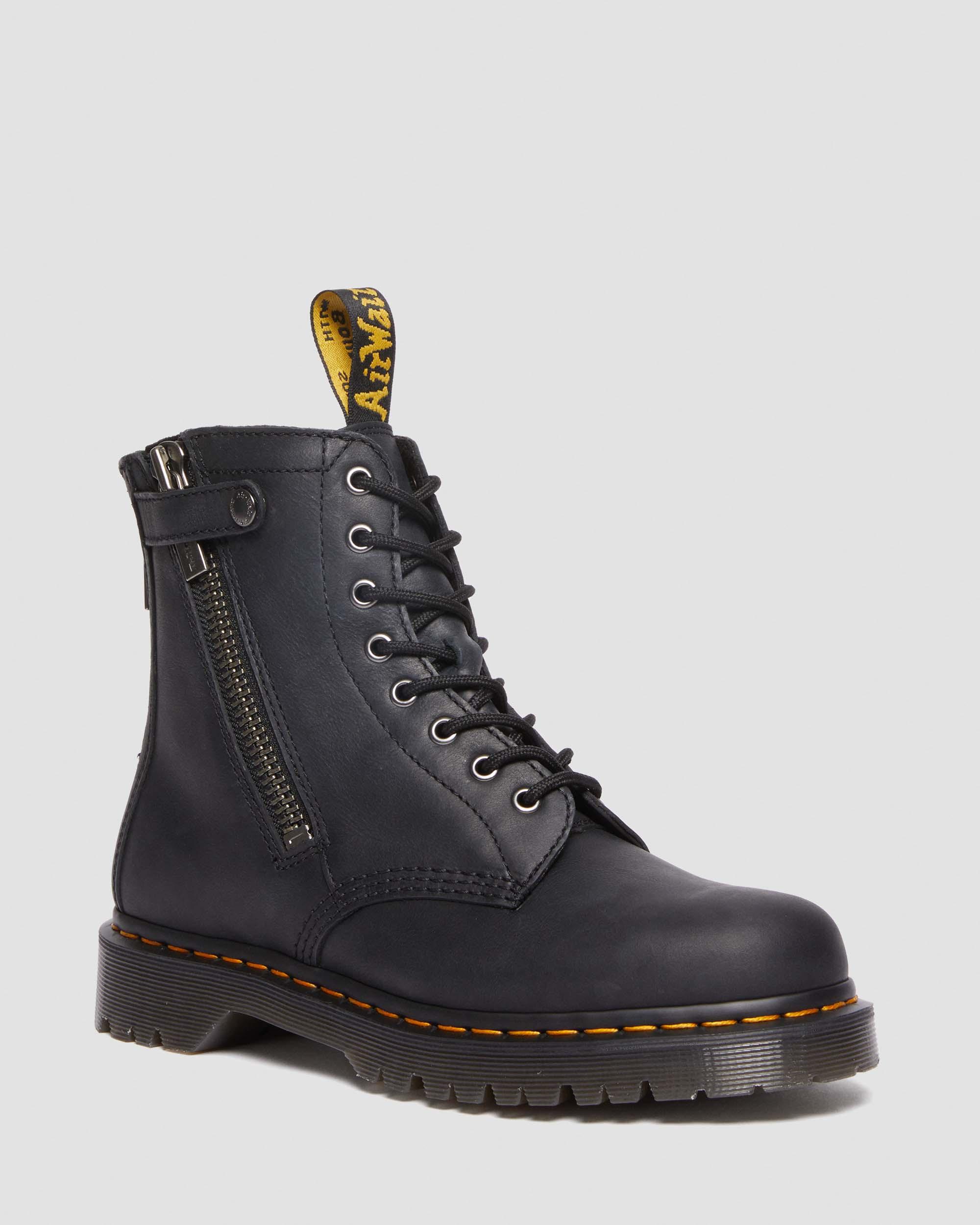 Dr martens 1460 MONO SMOOTH LEATHER LACE UP BOOTS Size 9 Women 8 Men