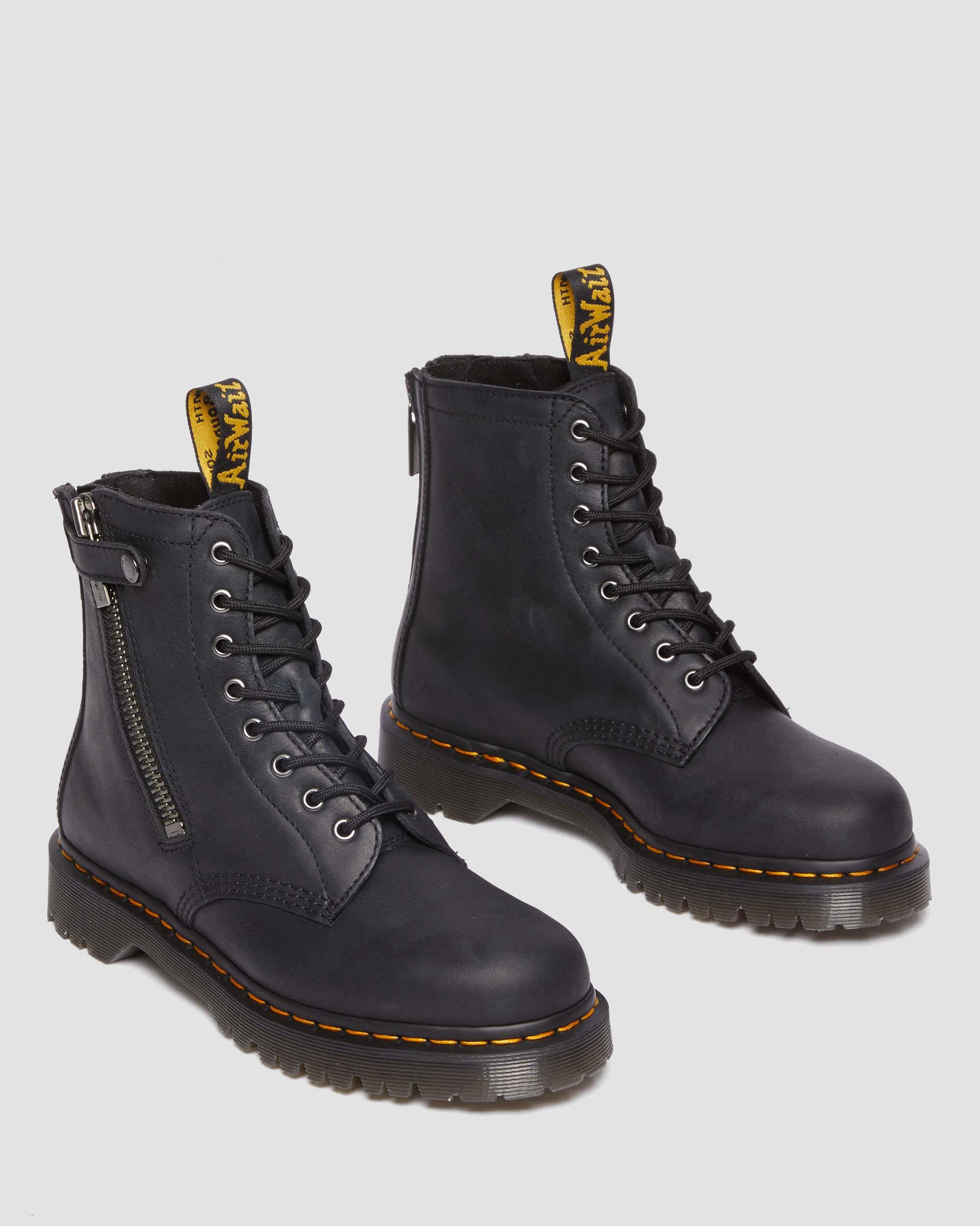 1460 Alternative Full Grain Leather Lace Up Boots in Black | Dr. Martens