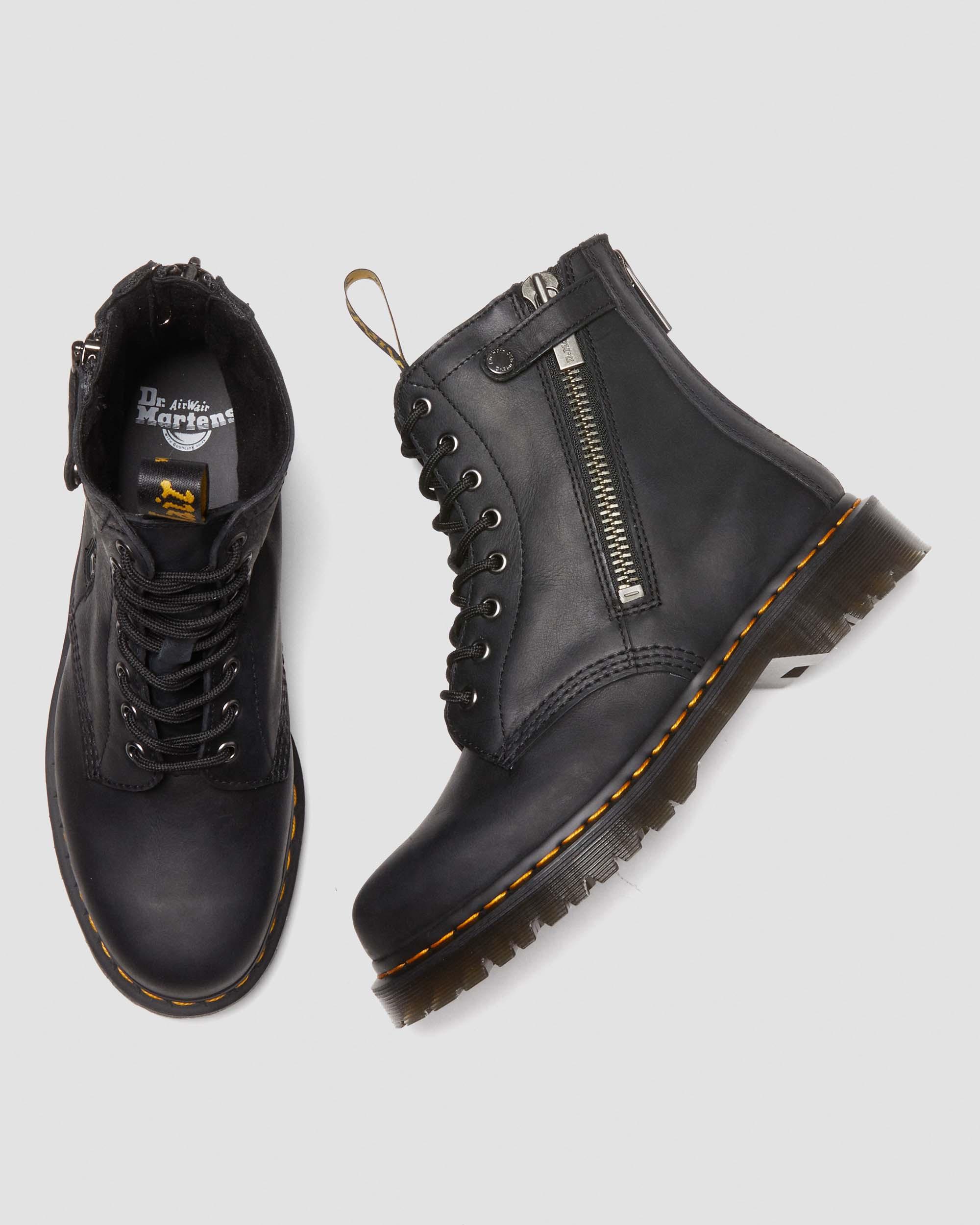 1460 Alternative Full Grain Leather Lace Up Boots in Black | Dr. Martens