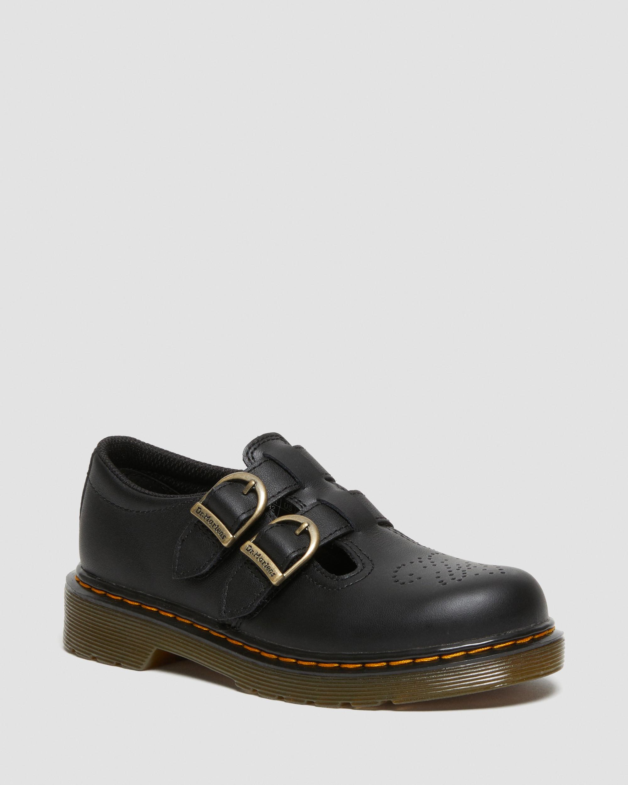 Junior 8065 Softy T Leather Mary Jane Shoes in Black Dr. Martens