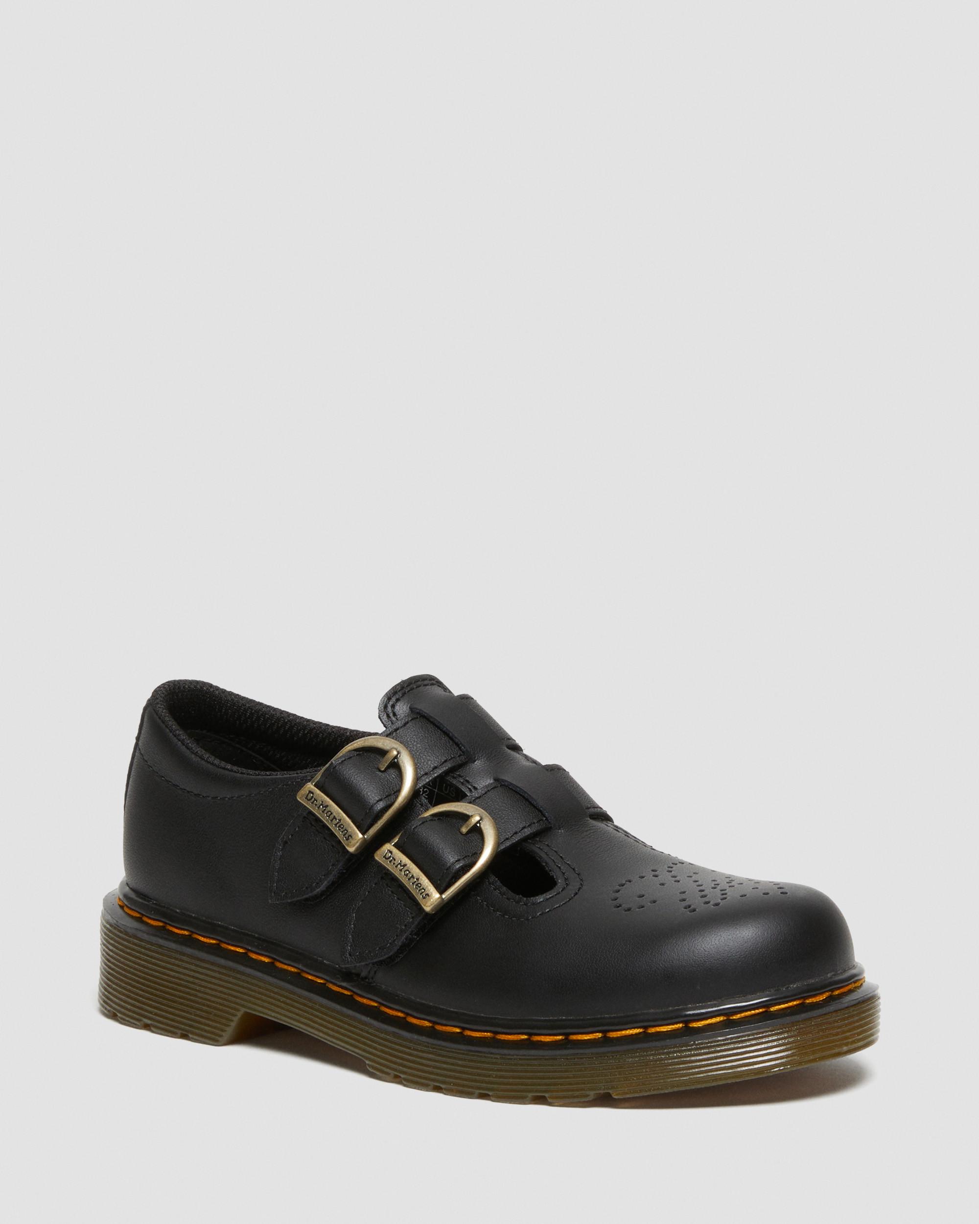 Junior 8065 Softy T Leather Mary Jane Shoes in Black | Dr. Martens