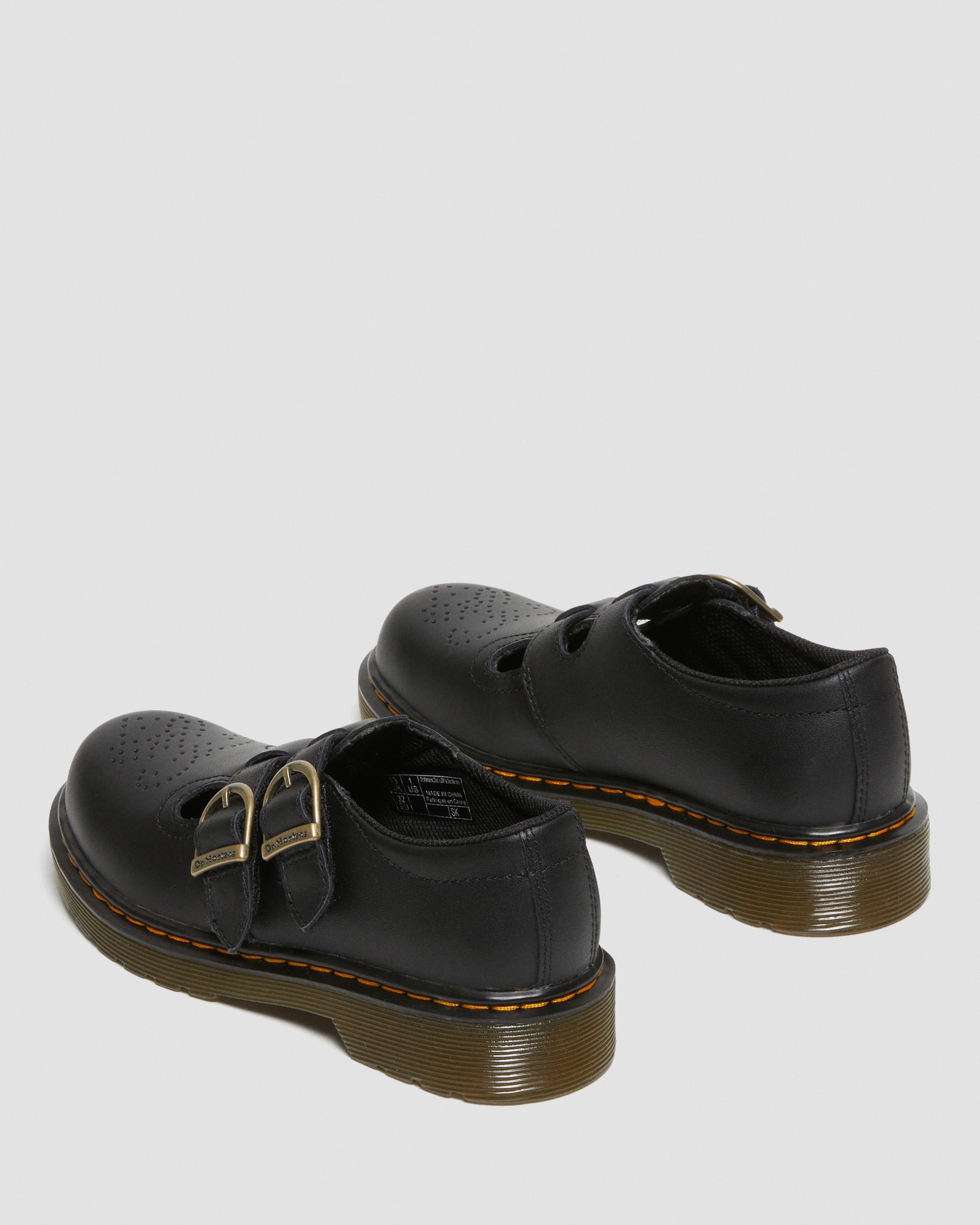 Junior 8065 Softy T Leather Mary Jane Shoes in Black