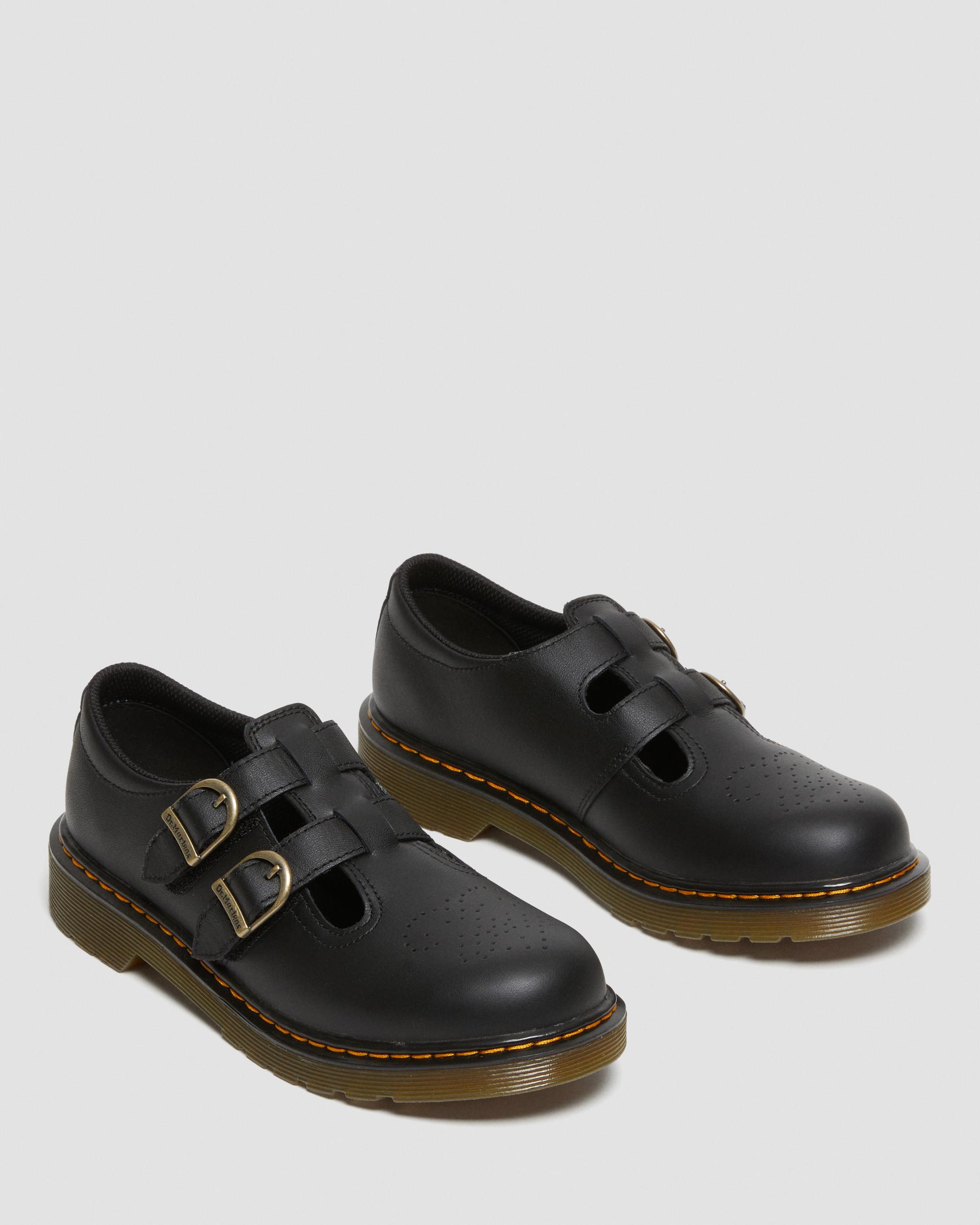 Youth 8065 Softy T Leather Mary Jane Shoes in Black