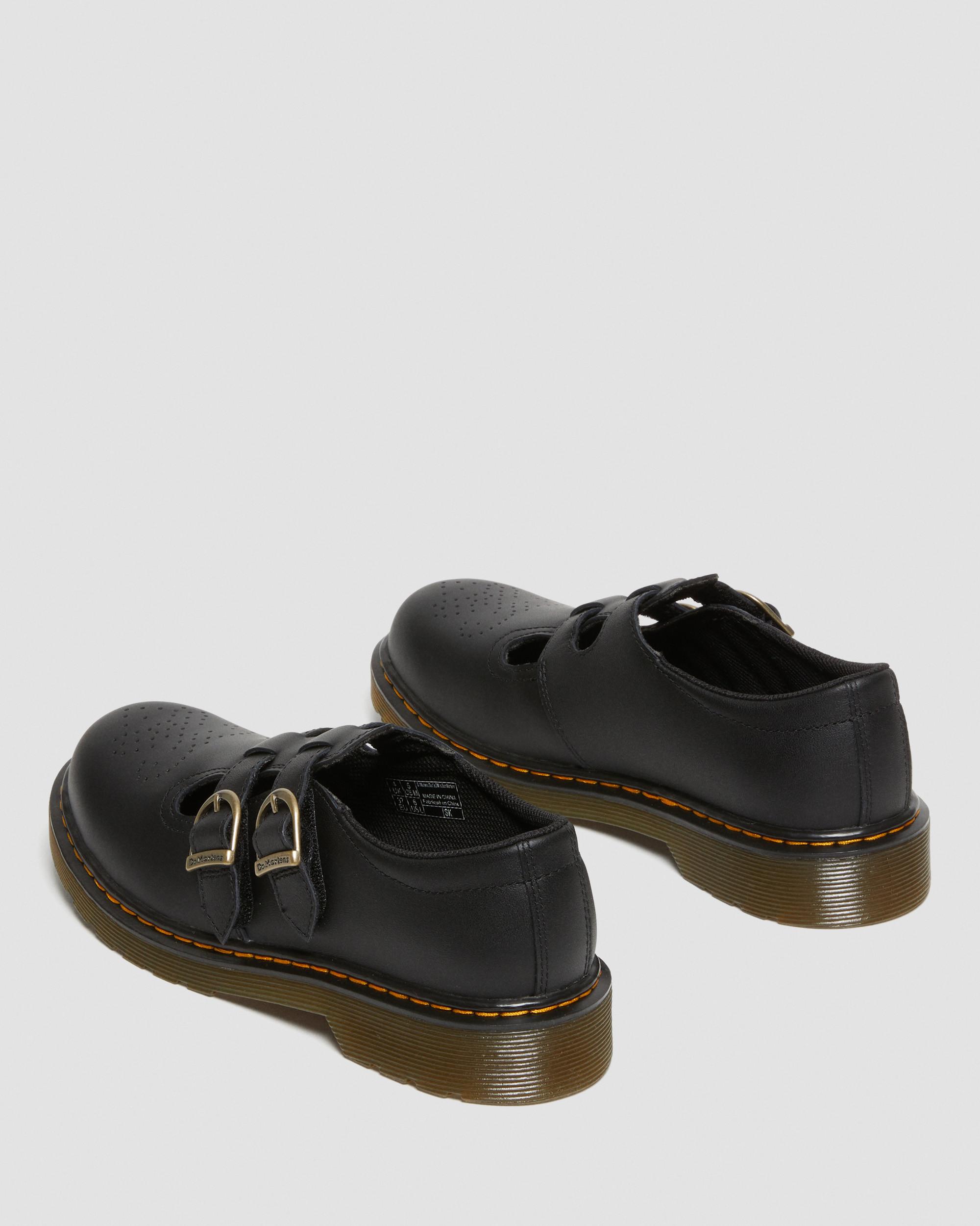 Youth 8065 Softy T Leather Mary Jane Shoes in Black