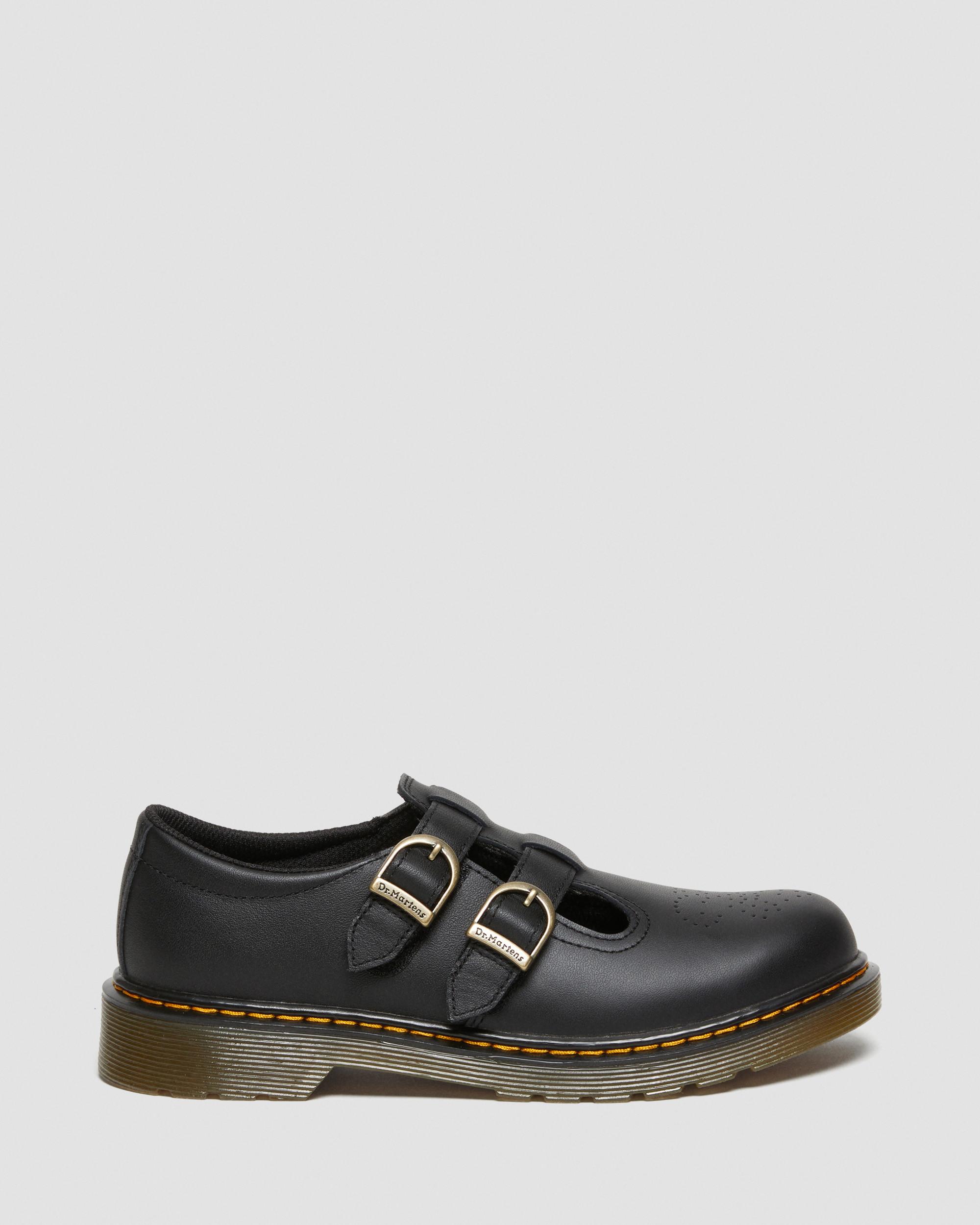Youth 8065 Softy T Leather Mary Jane Shoes in Black | Dr. Martens