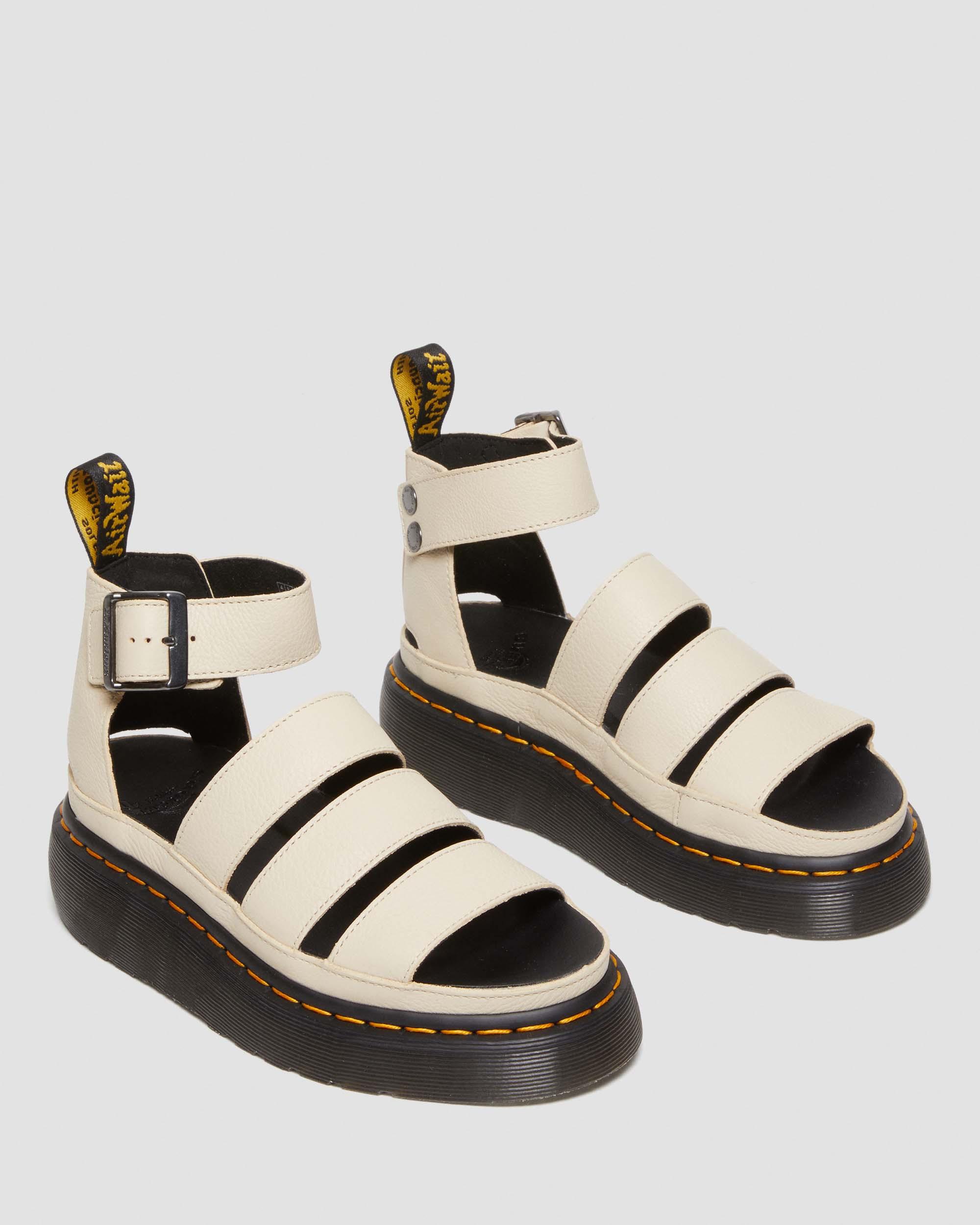 DR MARTENS Clarissa II Pisa Leather Strap Platform Sandals