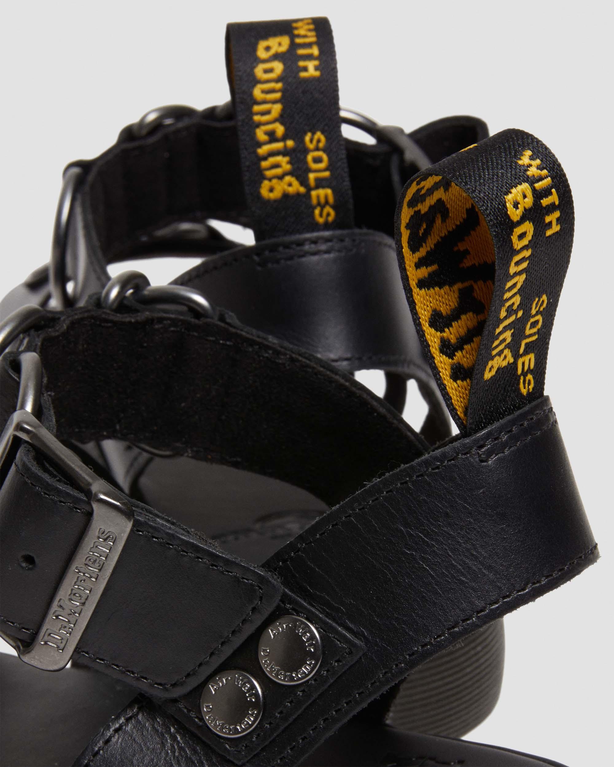 DR MARTENS Gryphon Alternative Brando Leather Strap Sandals