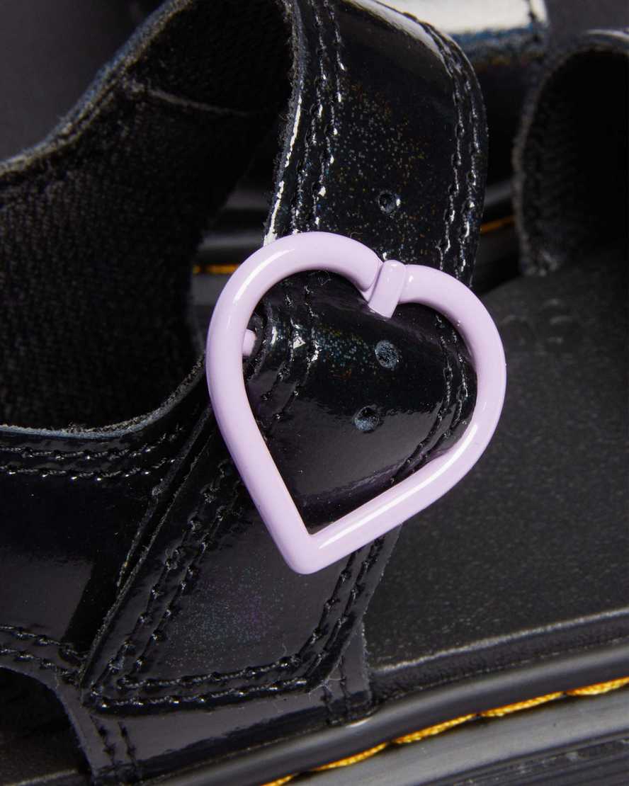 Junior Marlowe Shimmer Heart Strap SandalsJunior Marlowe Shimmer Heart Strap Sandals Dr. Martens
