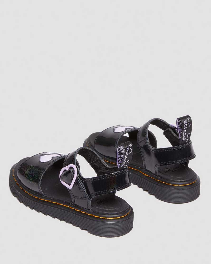 Junior Marlowe Galaxy Shimmer Heart Sandals | Dr. Martens