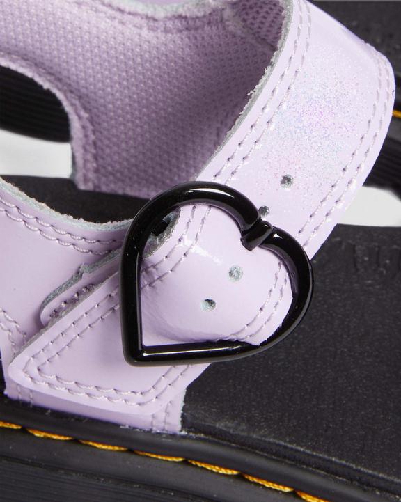 Junior Marlowe Galaxy skimrande sandaler med hjärtaJunior Marlowe Galaxy skimrande sandaler med hjärta Dr. Martens