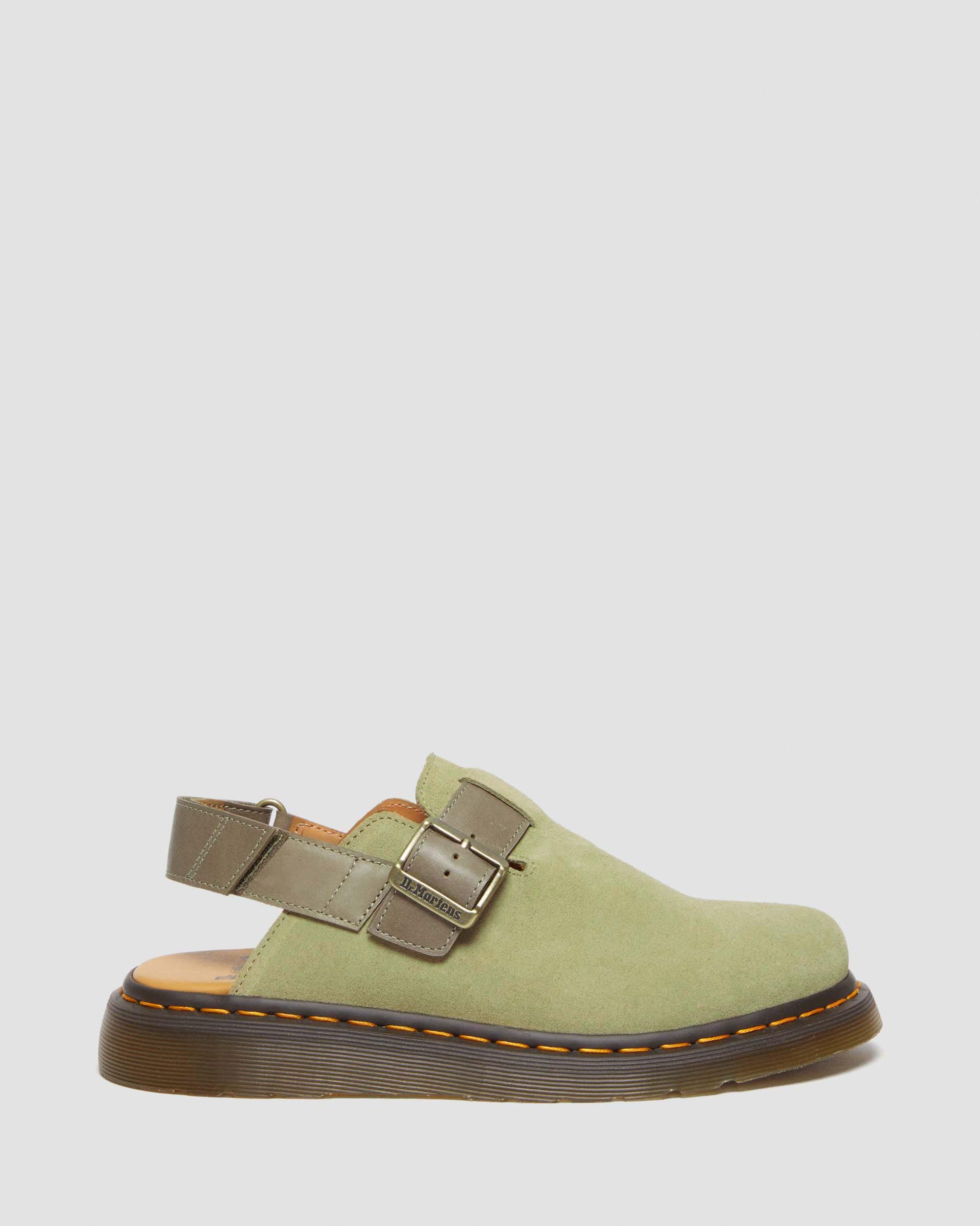 Jorge II Suede & Leather Slingback Mules in {{color}} | Dr. Martens™