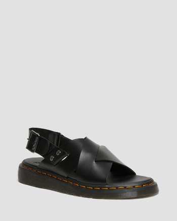 Zane Brando Leather Slingback Sandals