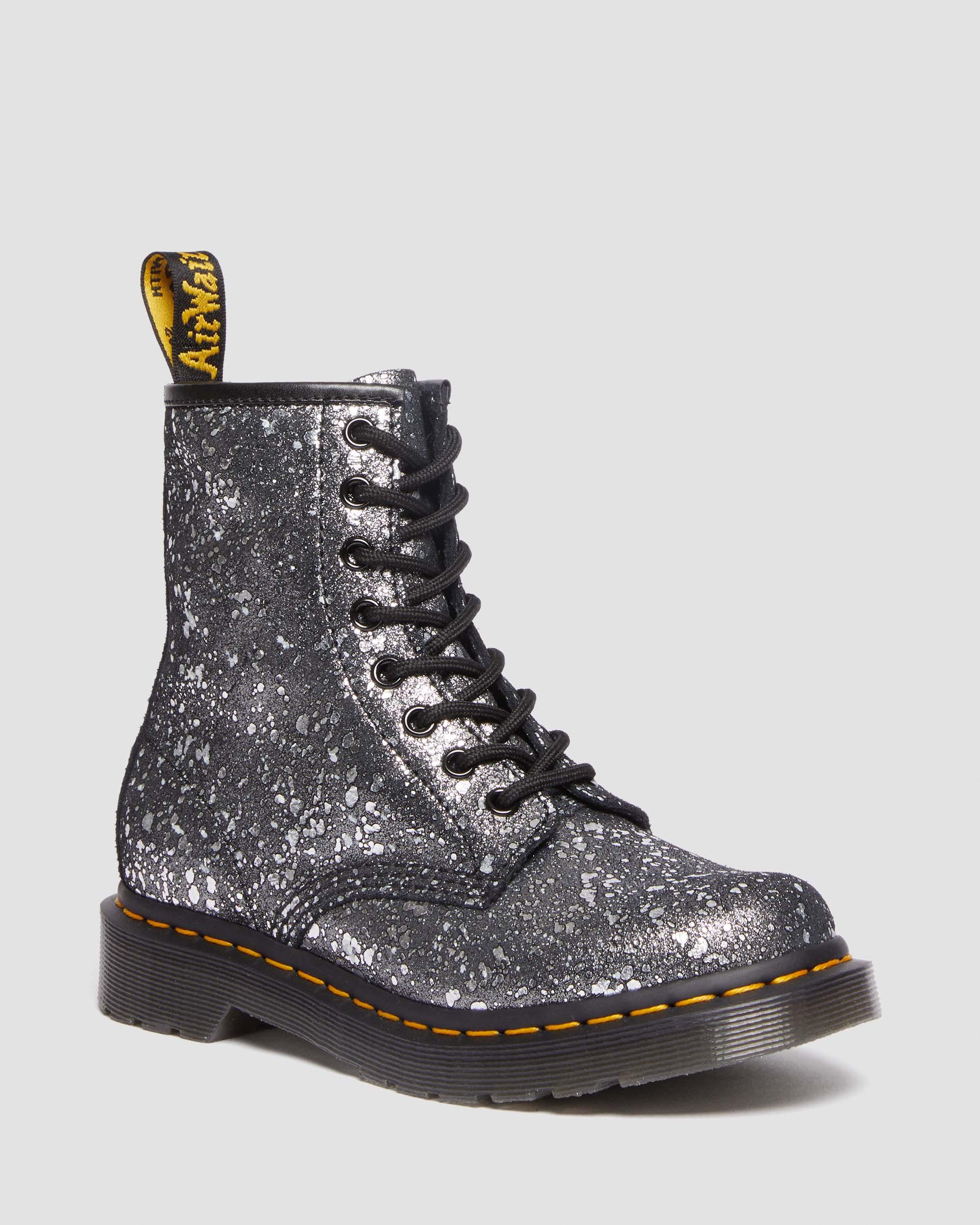 1460 Metallic Splatter Suede Lace Up Boots Dr. Martens ReWair