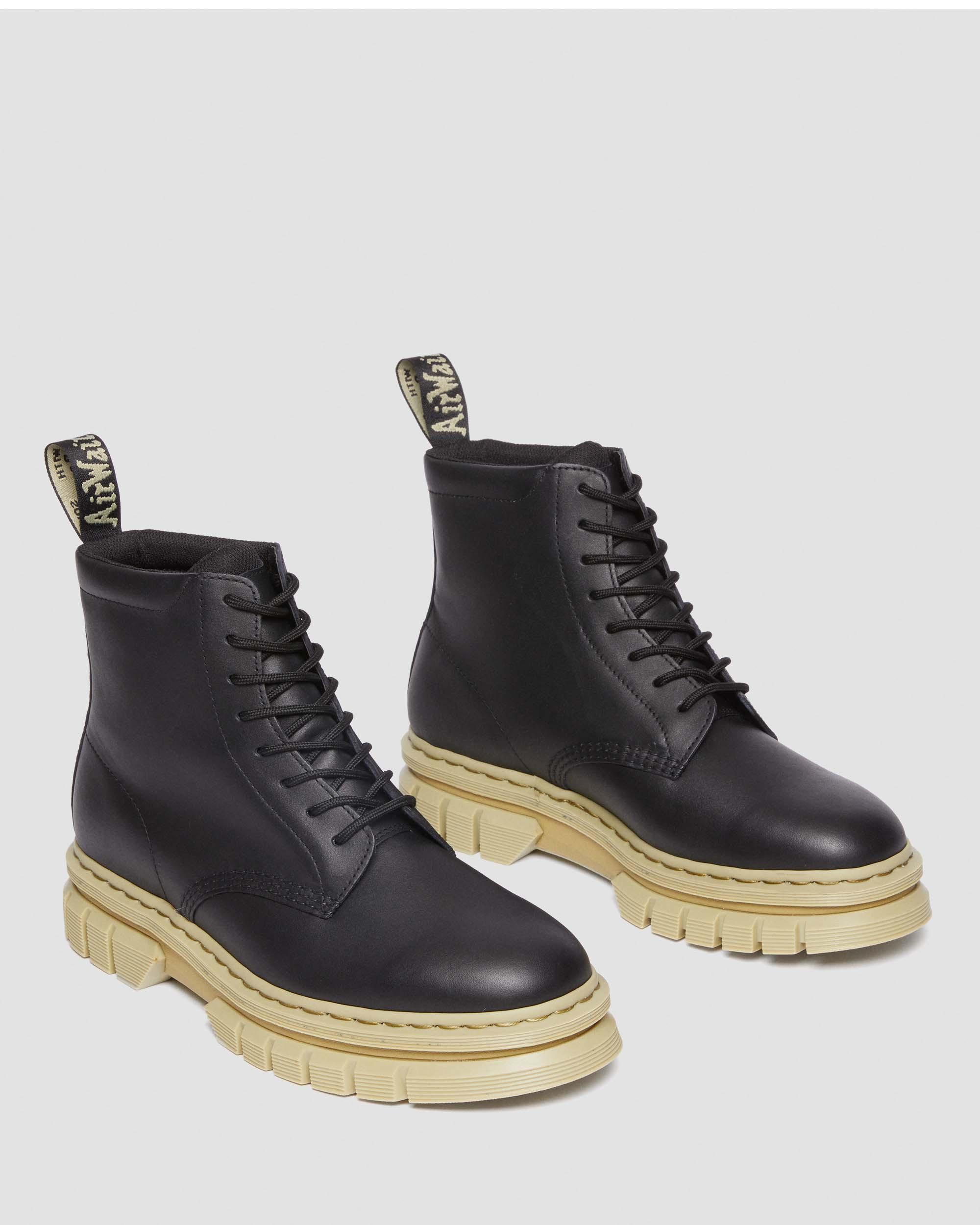 Shop Dr. Martens' Rikard Contrast Sole Platform Lace Up Boots In Black
