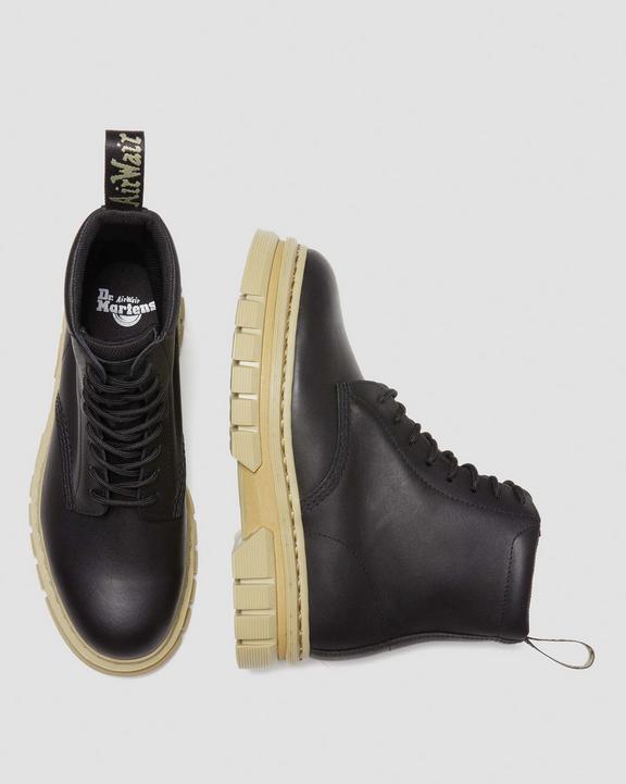 Rikard Contrast Sole Platform Lace Up Boots in Black | Dr Rikard Contrast Sole Platform Lace Up Boots in Black | Dr