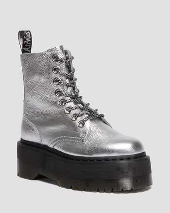 Jadon Max Boot Metallic Leather Platforms
