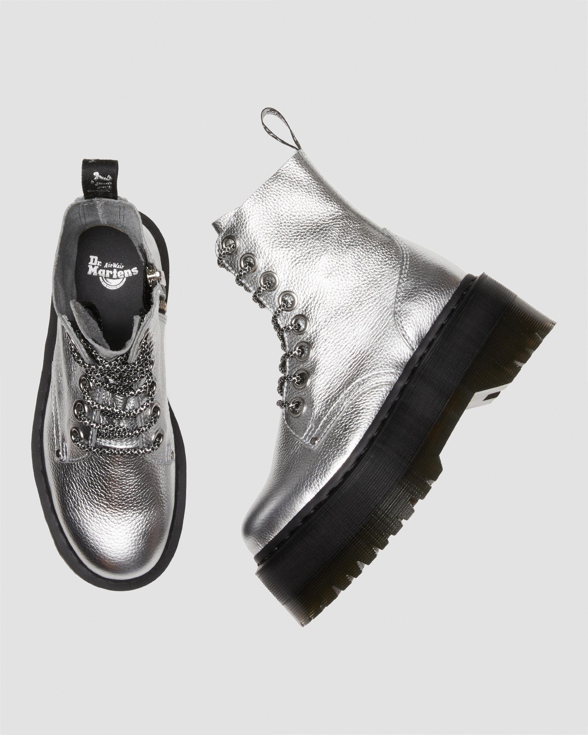 periode aantrekken kennisgeving Jadon Max Boot Metallic Leather Platforms | Dr. Martens