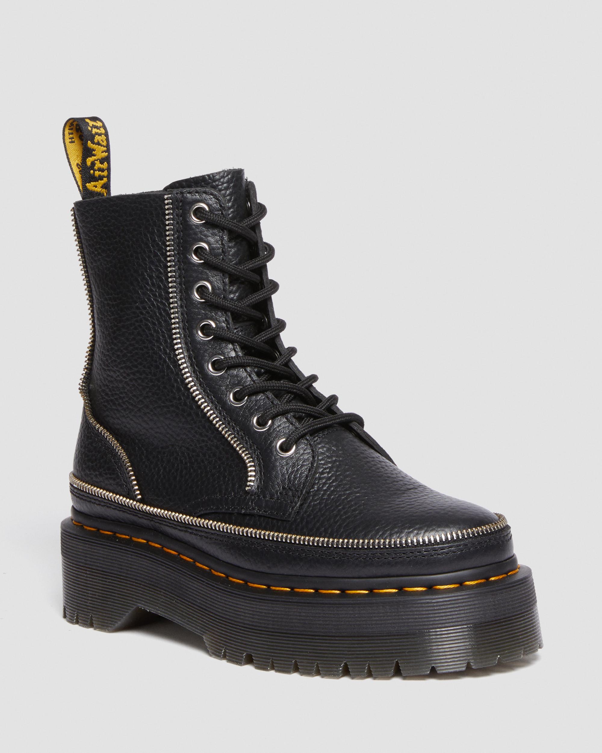 Jadon Boot Alternative Leather Platforms in Black | Dr. Martens