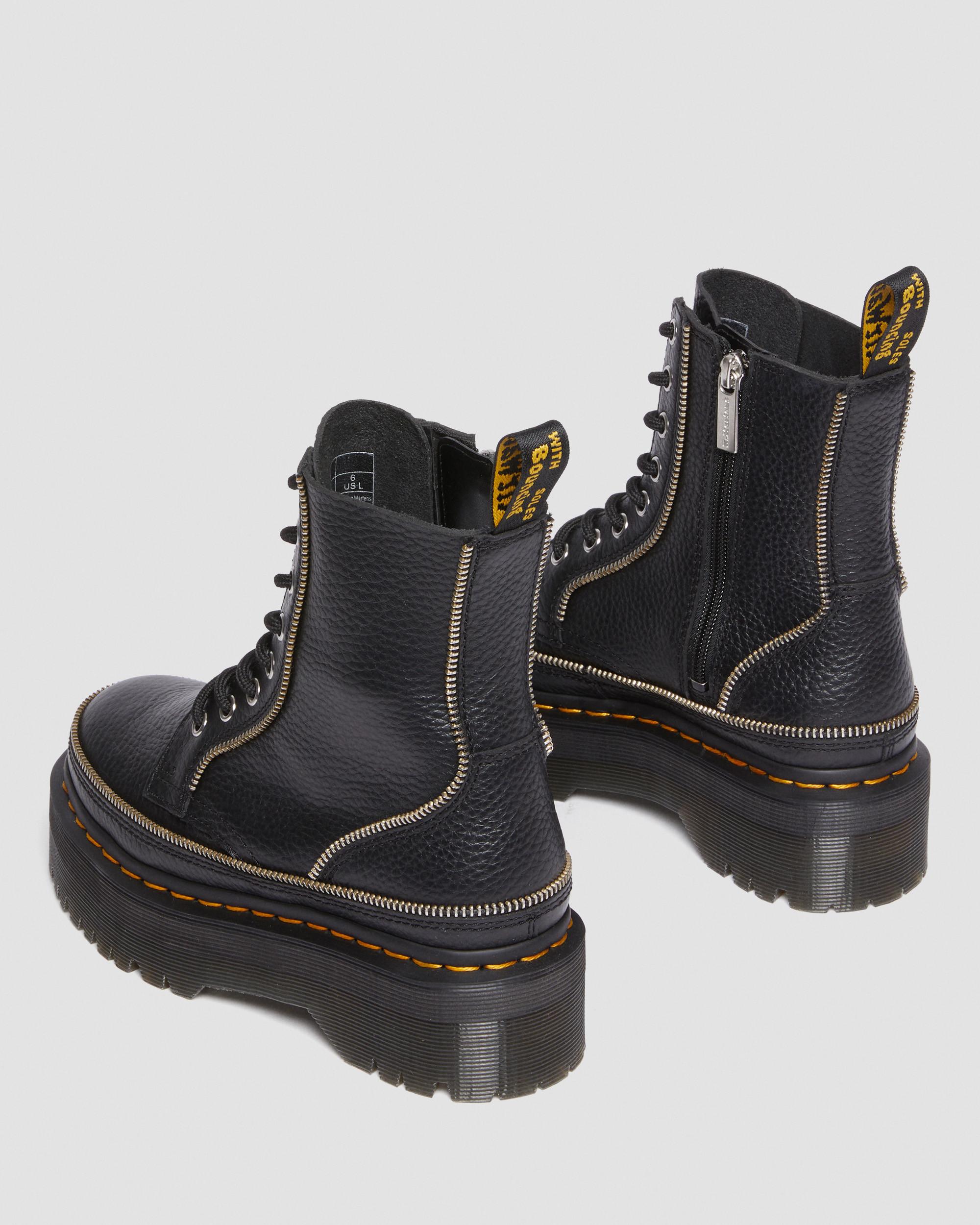 Jadon Hardware Leather Platform Boots | Dr. Martens