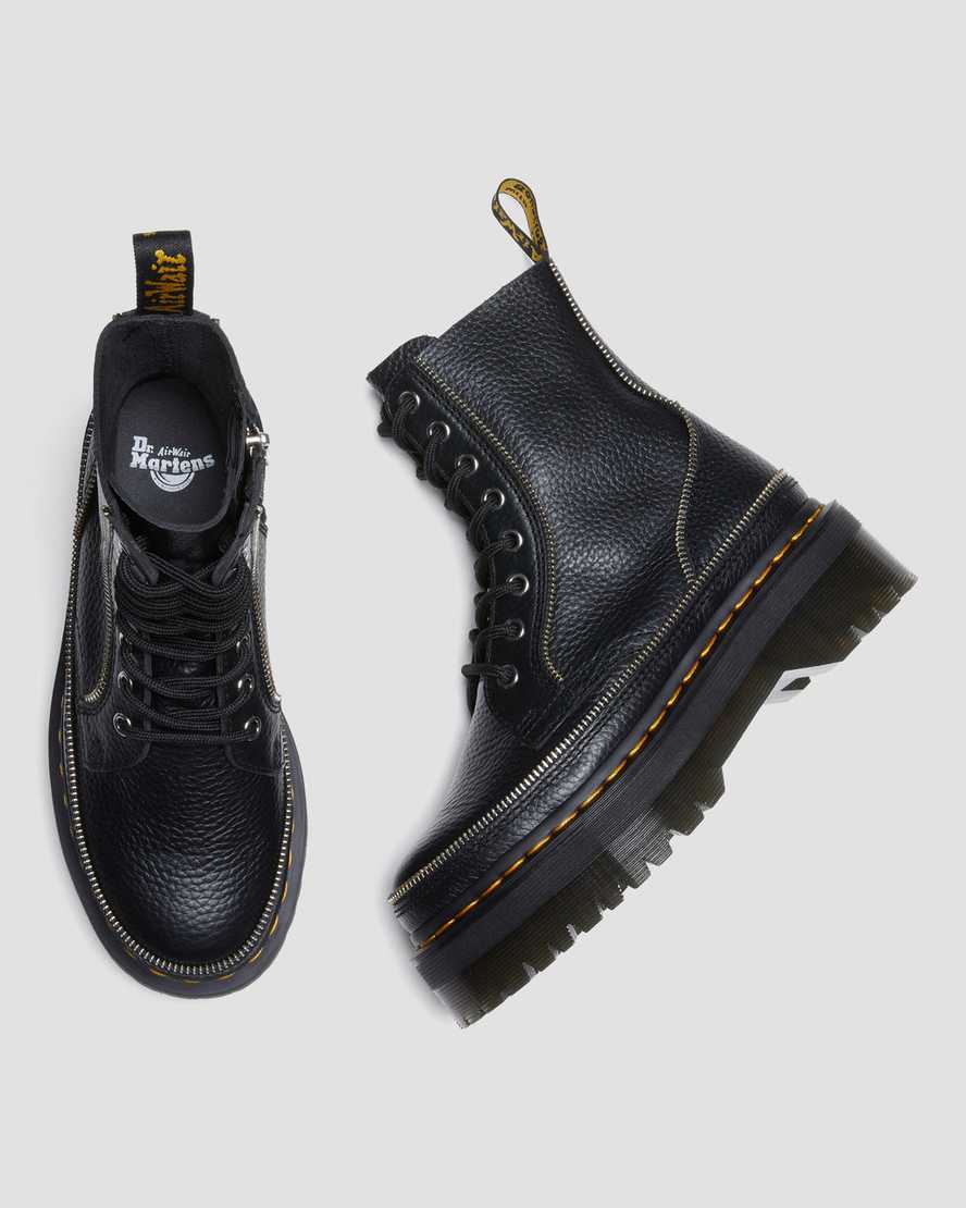 Jadon Hardware Leather Platform Boots BlackJadon Hardware Leather Platform Boots Dr. Martens