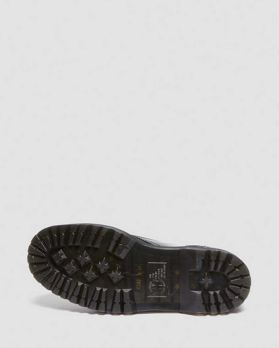 Shop Dr. Martens' Jadon Boot Toe Guard Leather Platforms In Black