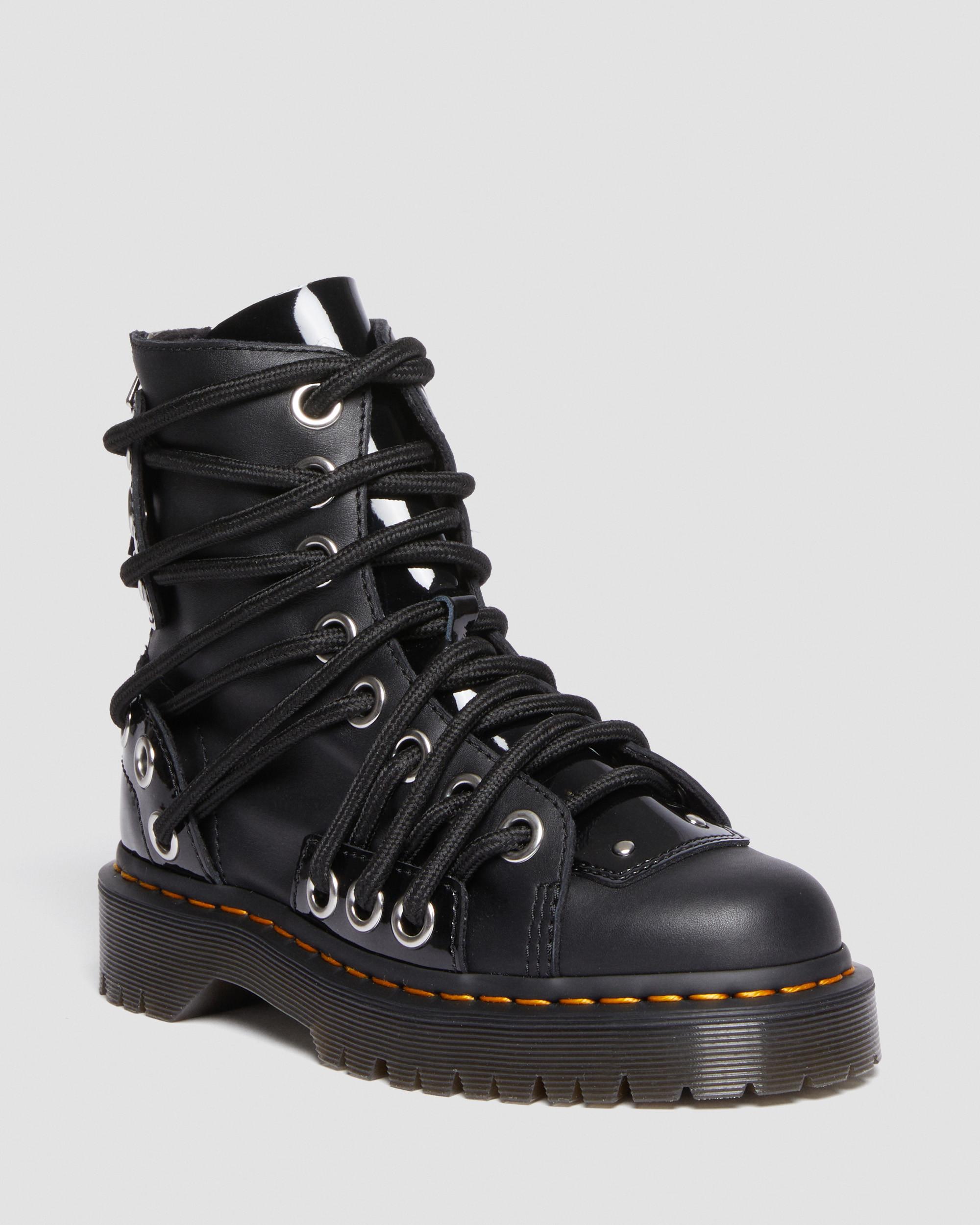Daria Bex Lace Up Leather Boots in Black | Dr. Martens