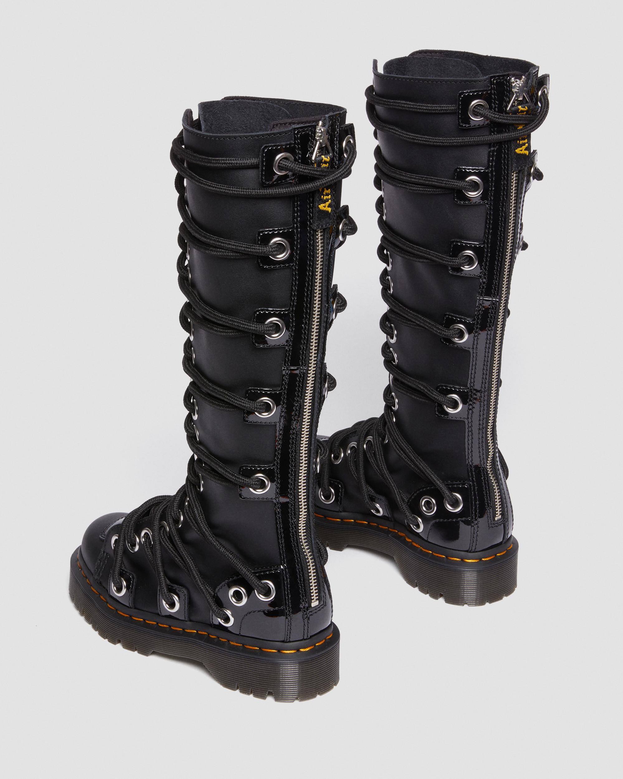 Daria 1b60 Bex Lace Up Leather Knee High Boots in {{color}} | Dr