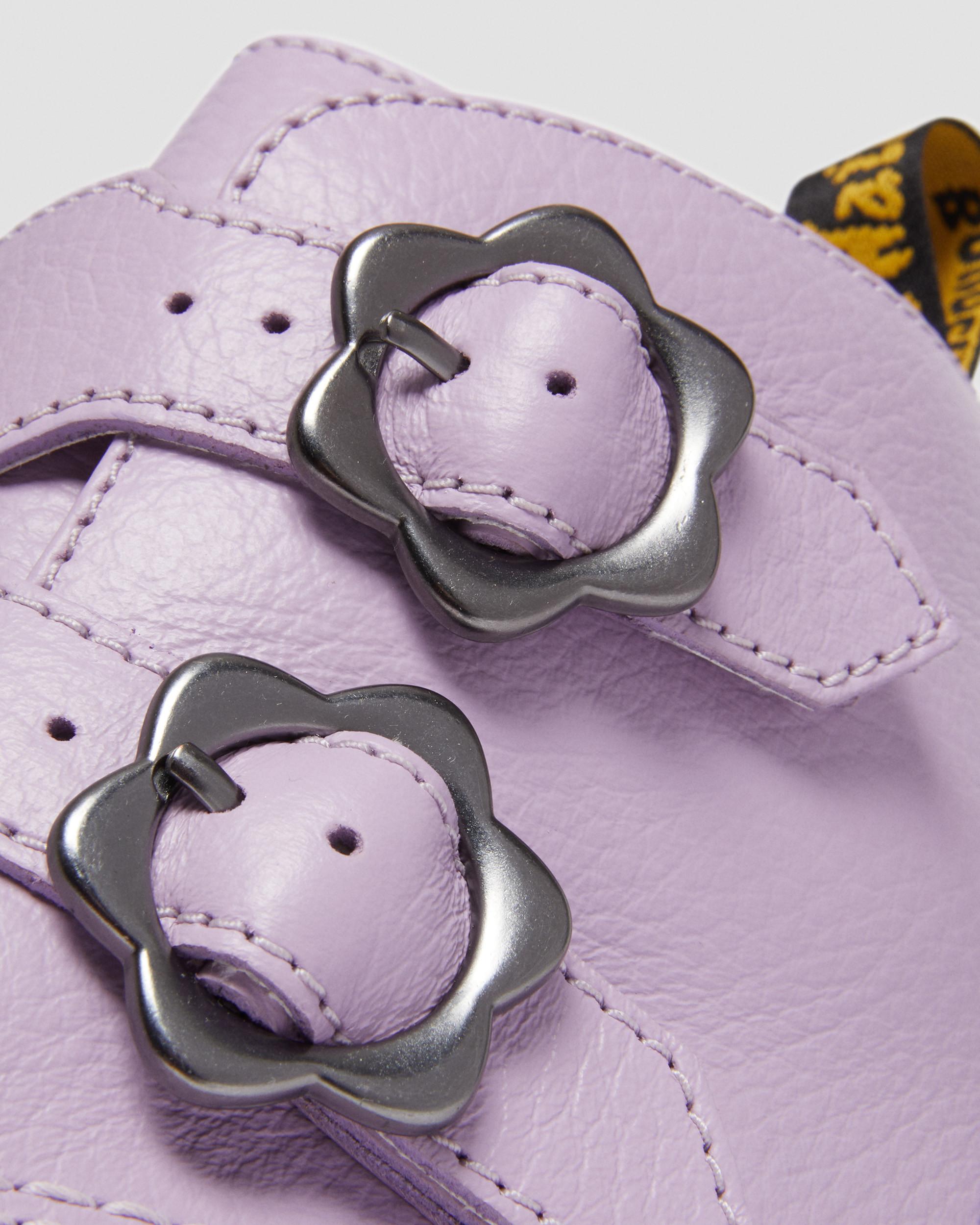Devon Flower Buckle Leather Platform Boots in AIRWAIR | Dr. Martens™