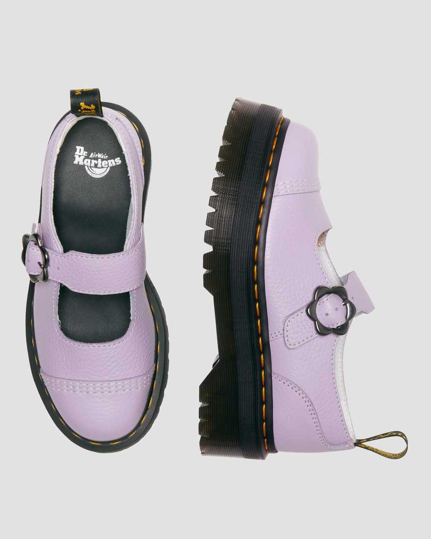 Addina Bloemengesp Leren PlatformschoenenAddina Bloemengesp Leren Platform Schoenen Dr. Martens