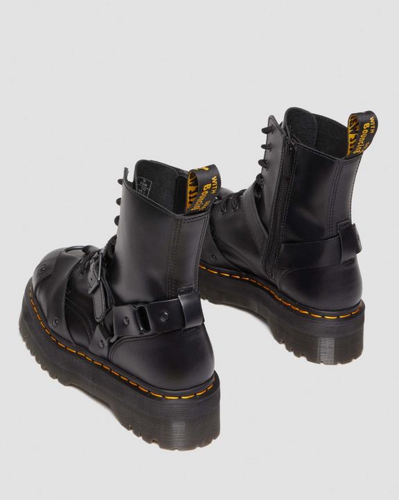 Jadon Boot Harness Leather Platforms in Black | Dr. Martens Jadon Boot Harness Leather Platforms in Black | Dr. Martens