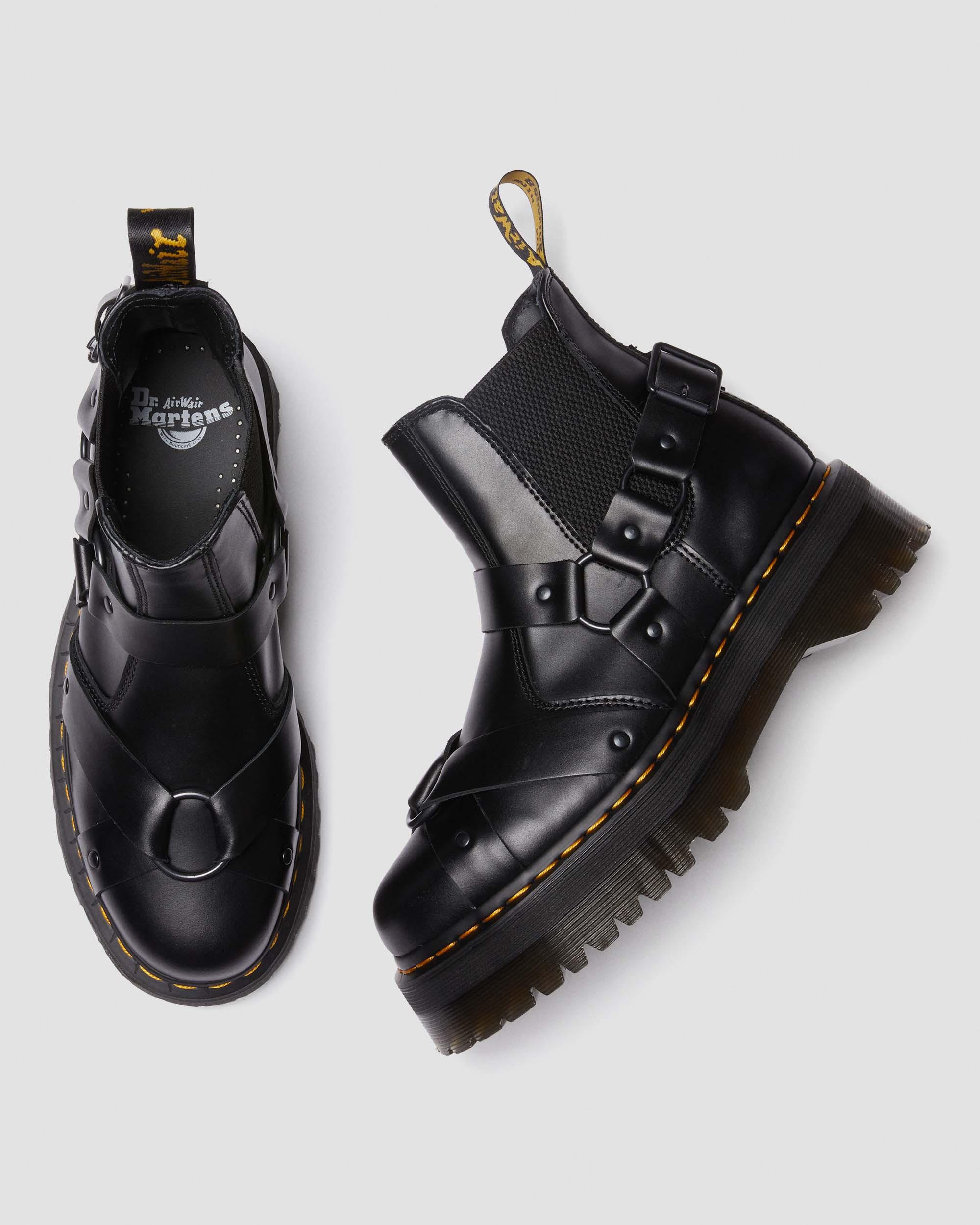 DR MARTENS 2976 Harness Leather Platform Chelsea Boots