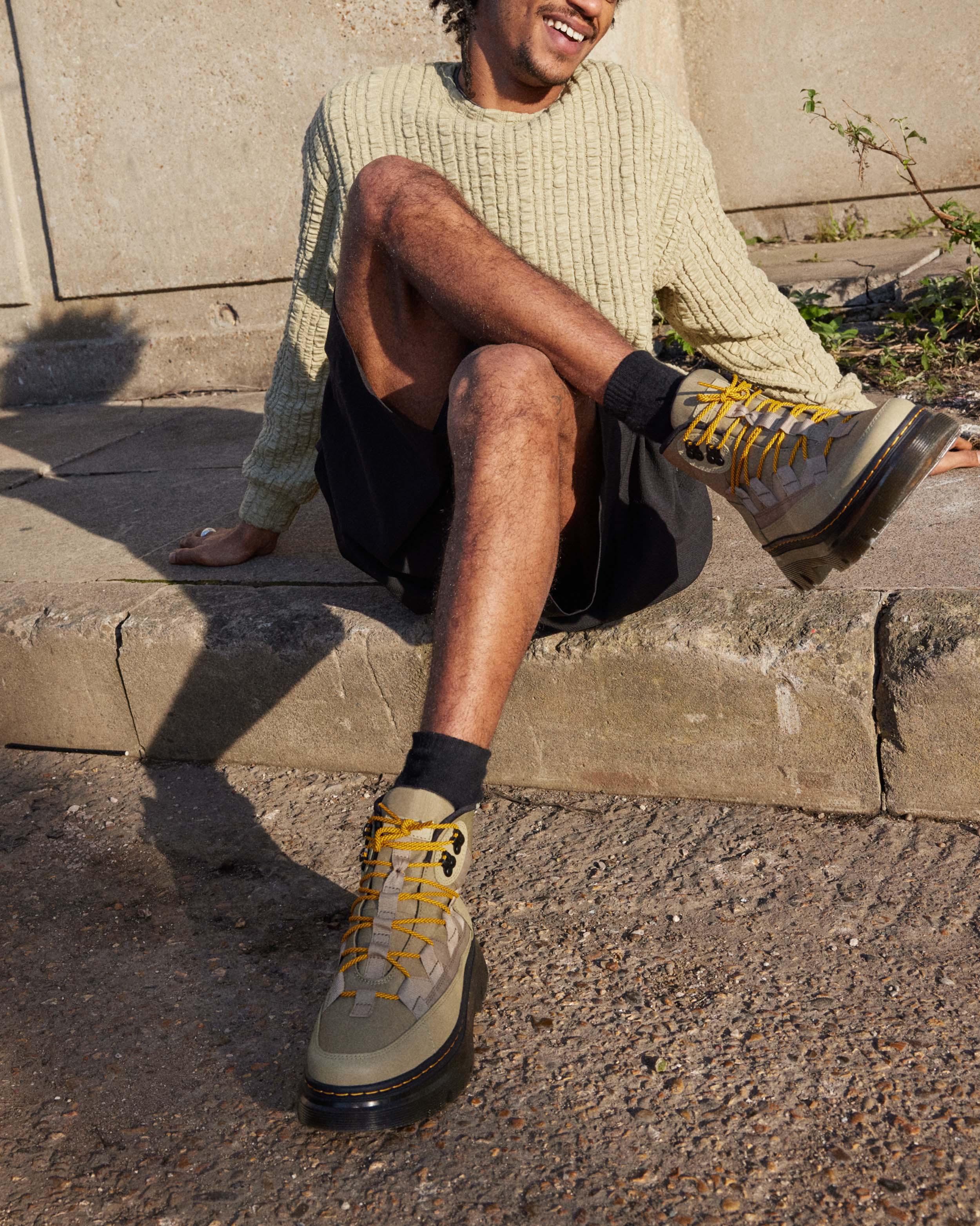 Boury Nylon & Leather Casual Boots in {{color}} | Dr. Martens™