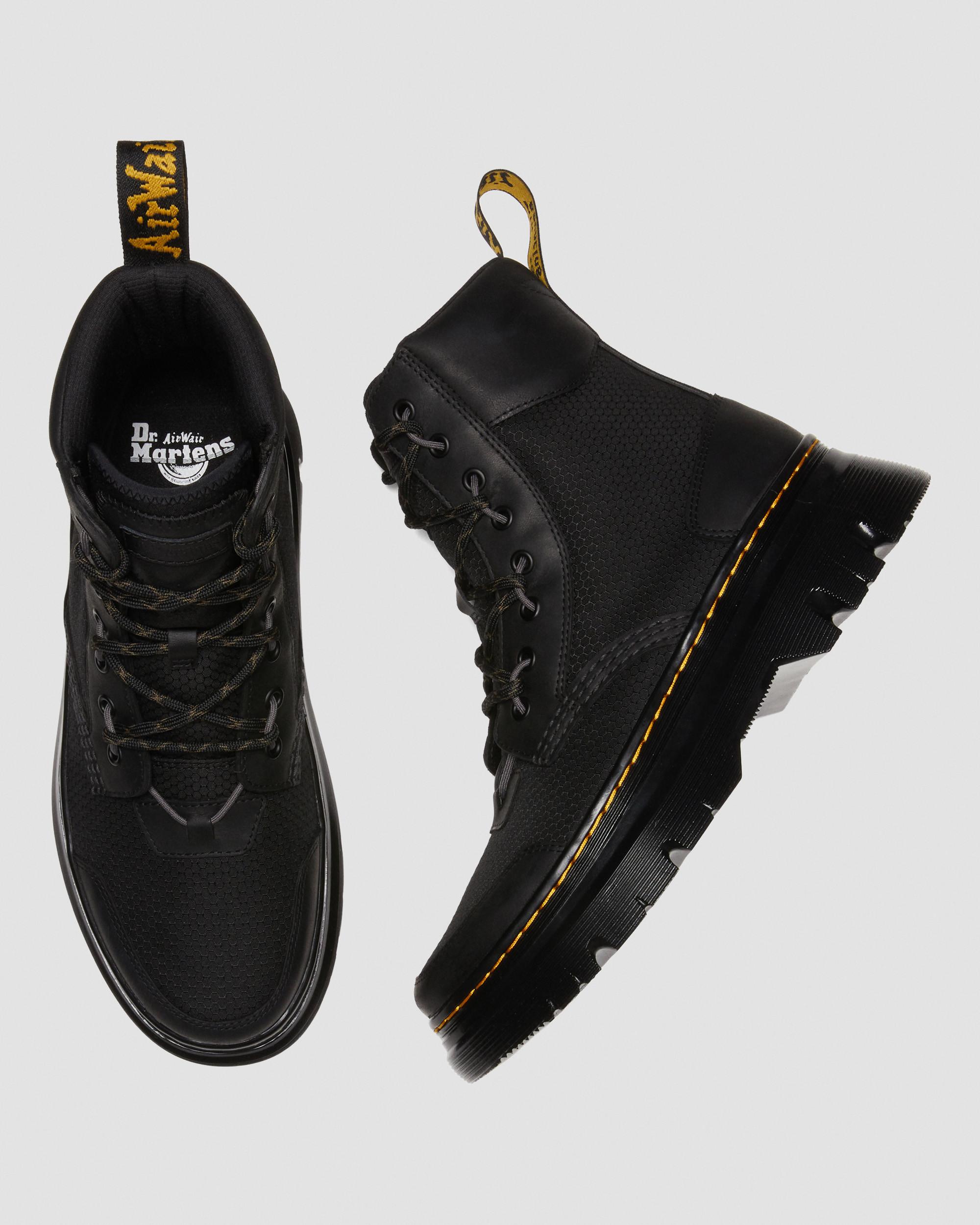 Tarik Leather & Nylon Utility Boots in BLACK | Dr. Martens™