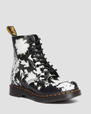 1460 Pascal Floral Shadow Leather Lace Up Boots