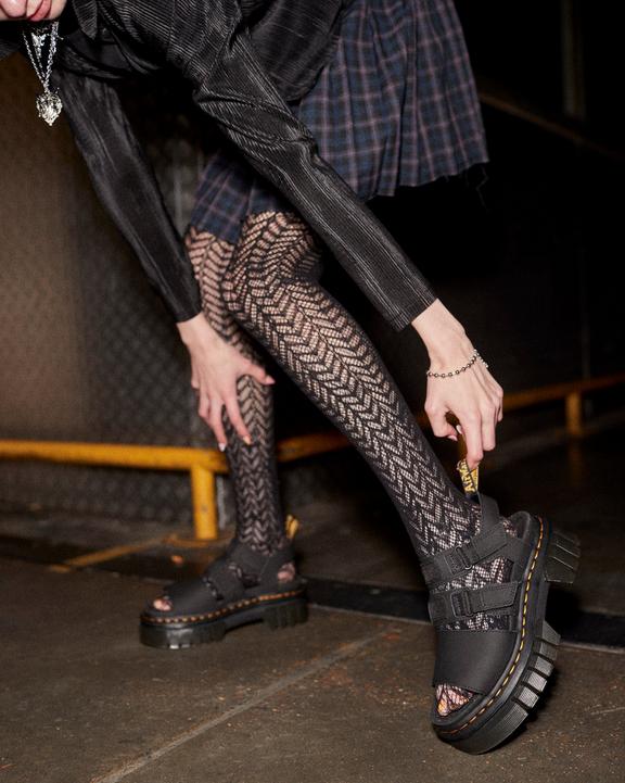 Ricki Leather 3-Strap Platform Sandals in Black | Dr. Martens Ricki Leather 3-Strap Platform Sandals in Black | Dr. Martens