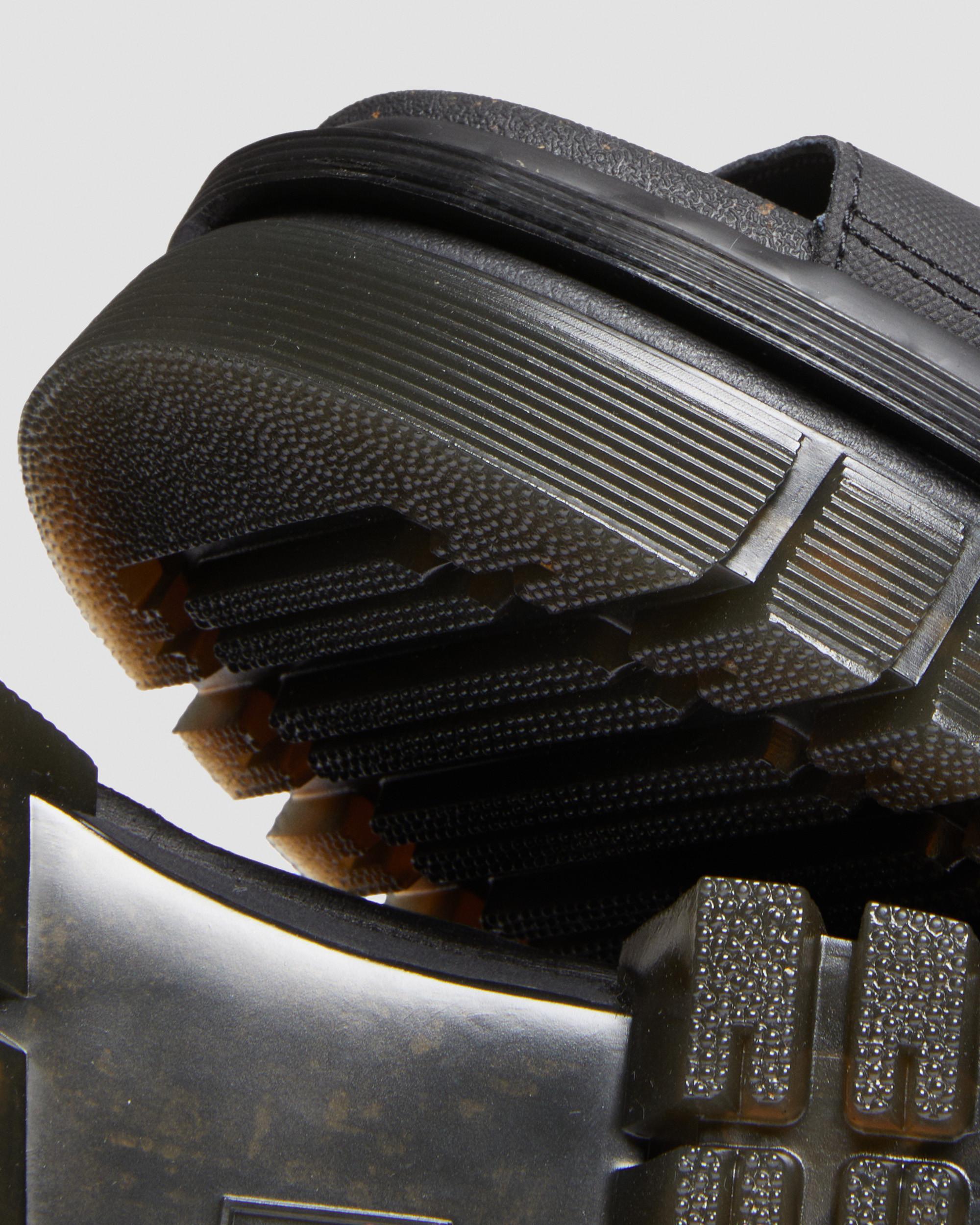 Ricki Leather 3-Strap Platform Sandals in Black | Dr. Martens