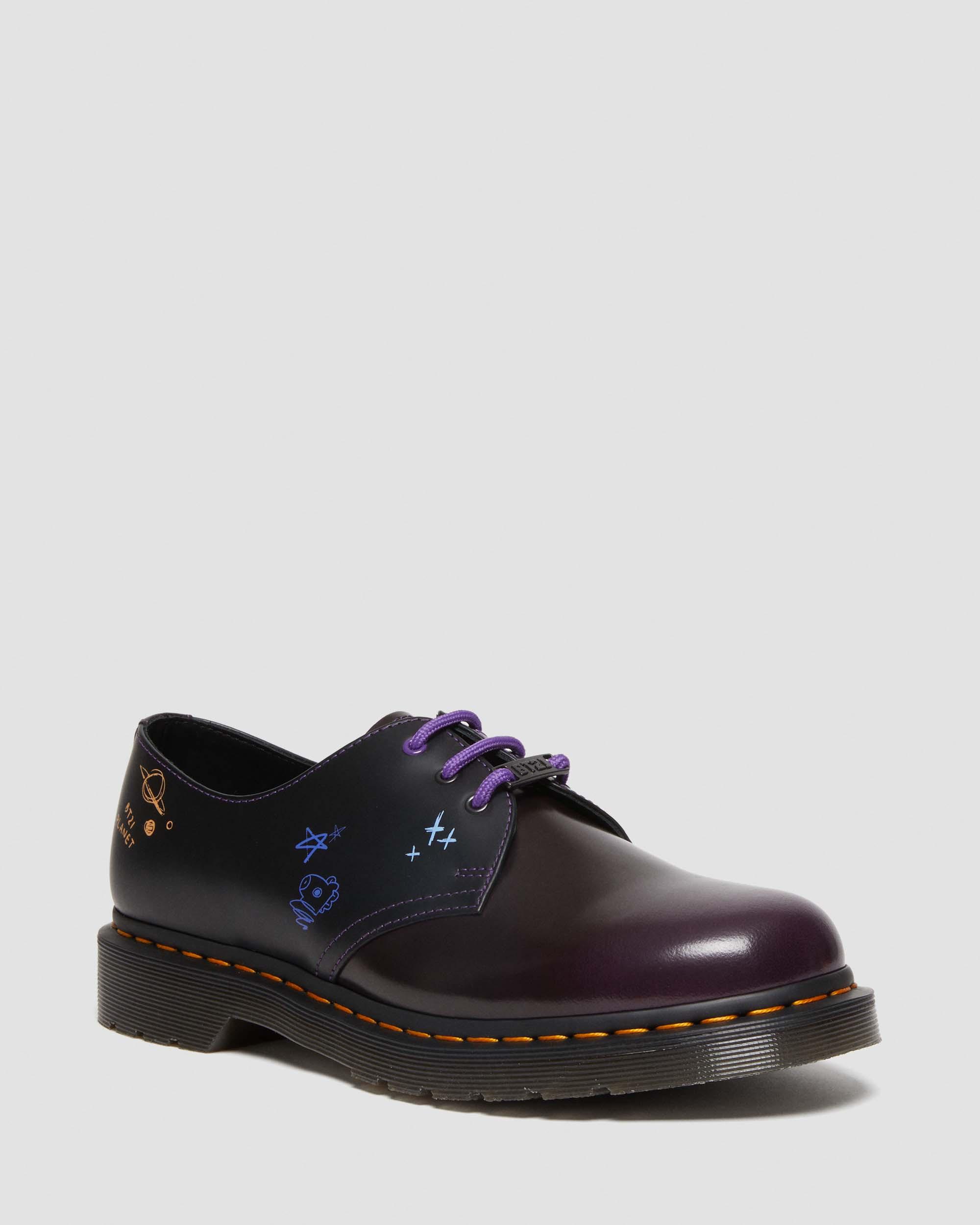1461 BT21 Leather Oxford Shoes in Purple | Dr. Martens