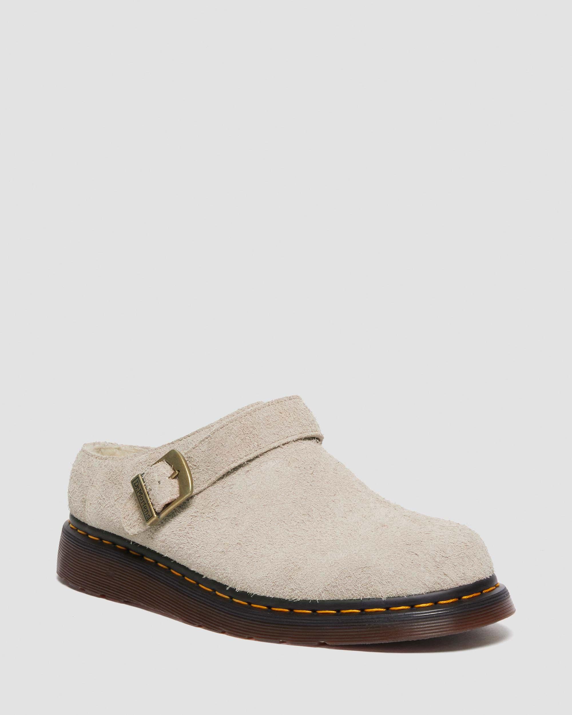 Isham Faux Shearling Lined Suede Mules TaupeIsham Faux Shearling Lined Suede Mules Dr. Martens