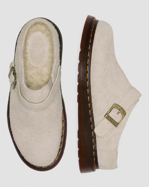Isham Faux Shearling Lined Suede Slingback MulesIsham Faux Shearling Lined Suede Slingback Mules Dr. Martens