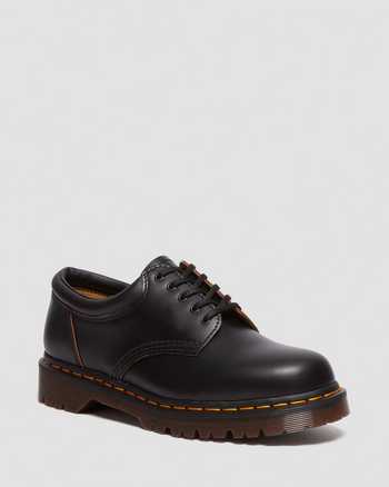 8053 Vintage-sko i sort Smooth-læder