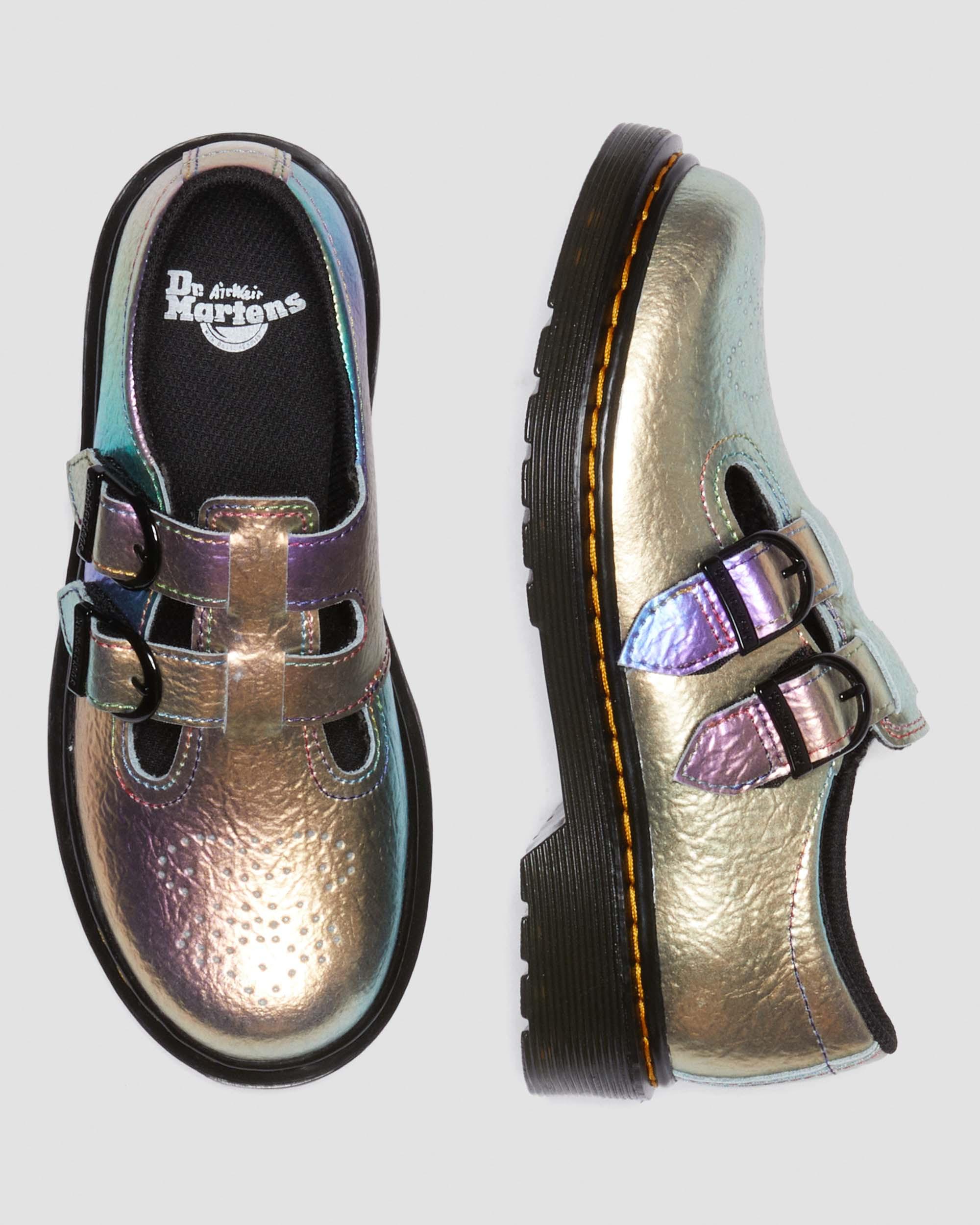 Junior 8065 Rainbow Crinkle Leather Mary Jane Shoes in MULTI | Dr