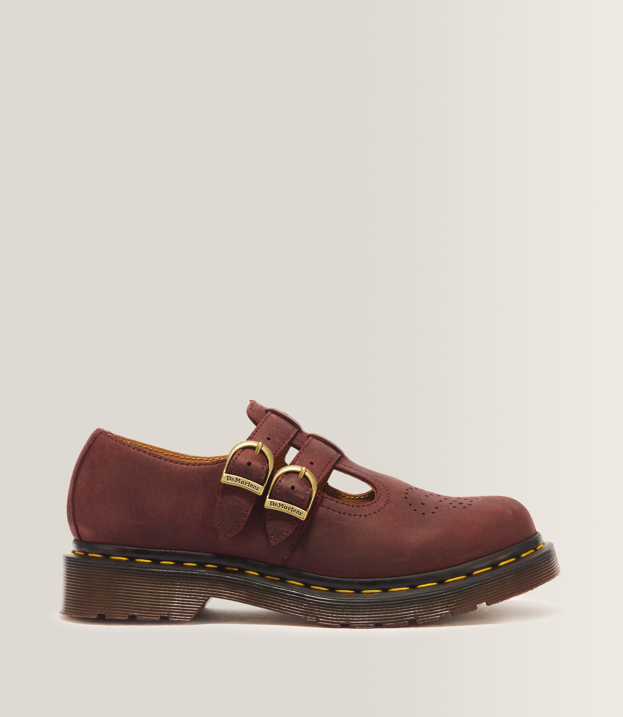 8065 Crazy Horse Leather Mary Jane Shoes