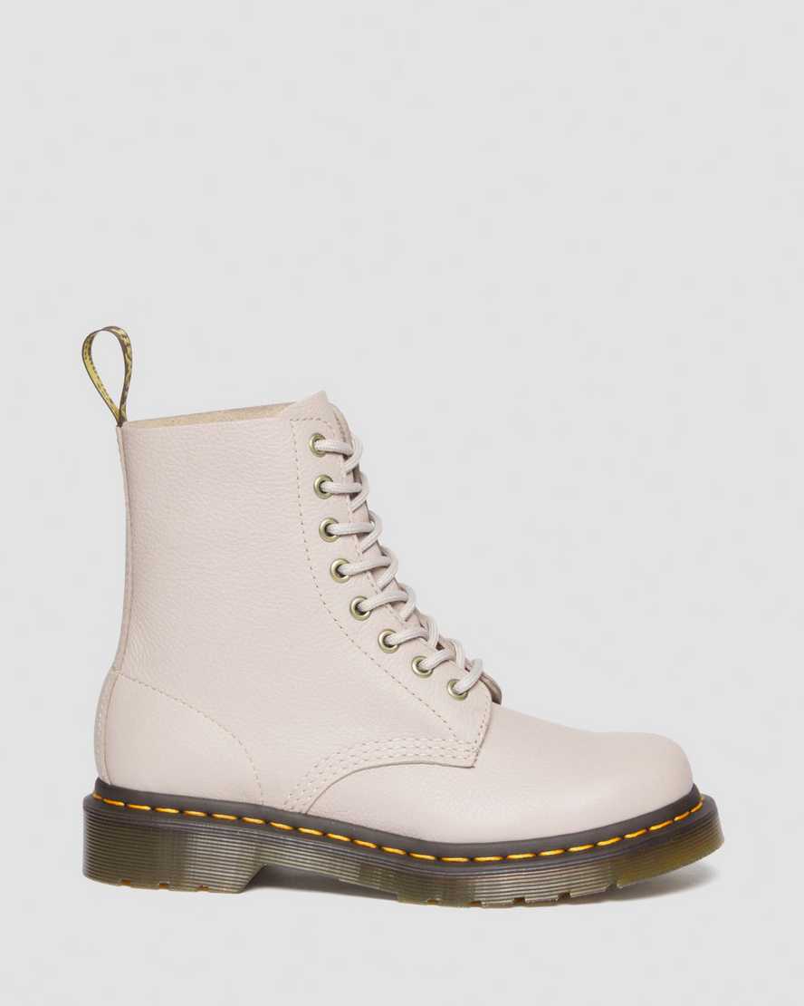 1460 Pascal Virginia Leather Lace Up Boots Taupe1460 Pascal Virginia Leather Lace Up Boots Dr. Martens