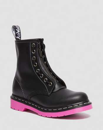 1460 Pink Sole Wanama Leather Jungle Zip Boots