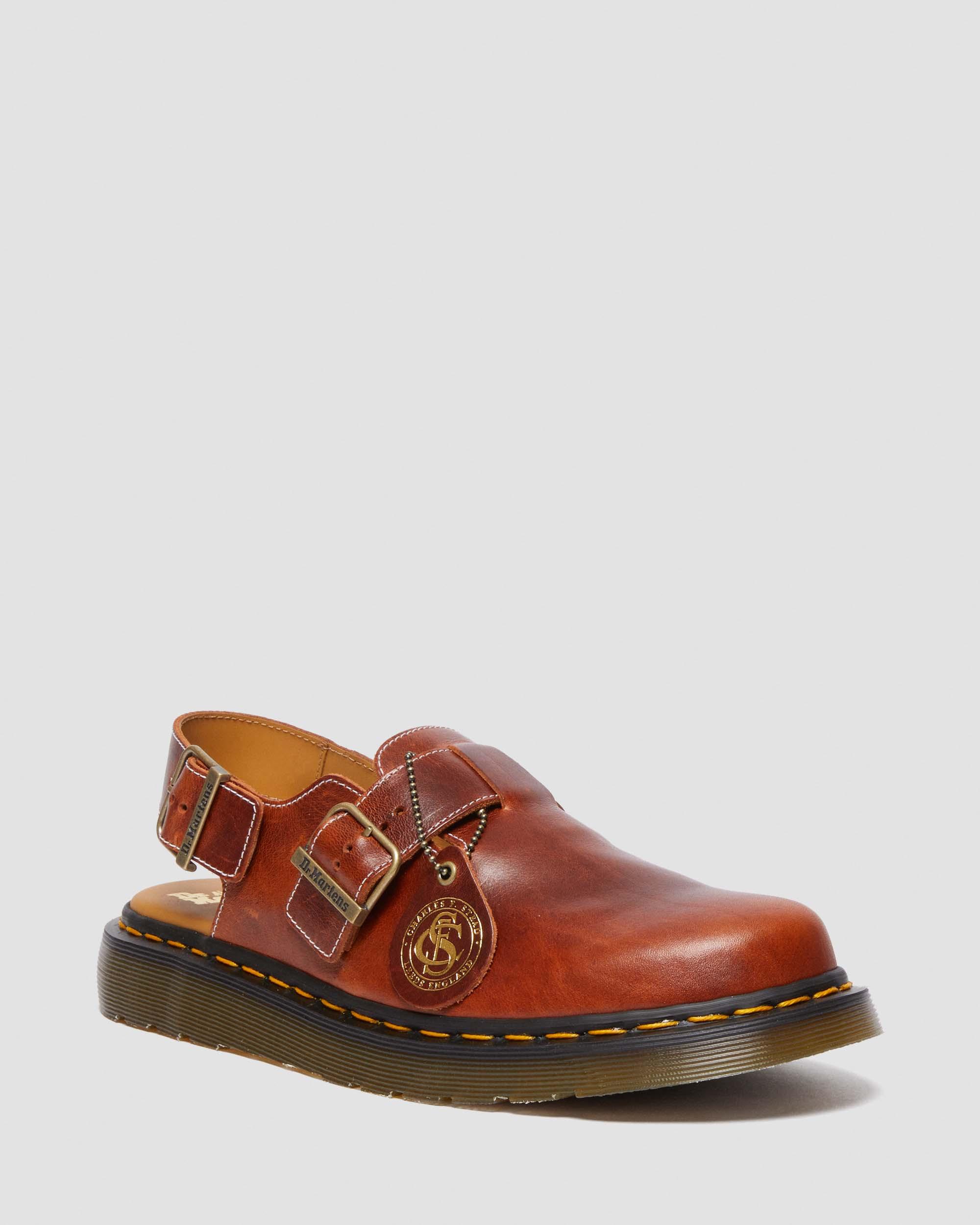 Jorge Made in England Classic Leather Slingback Mules in Heritage Tan | Dr.  Martens